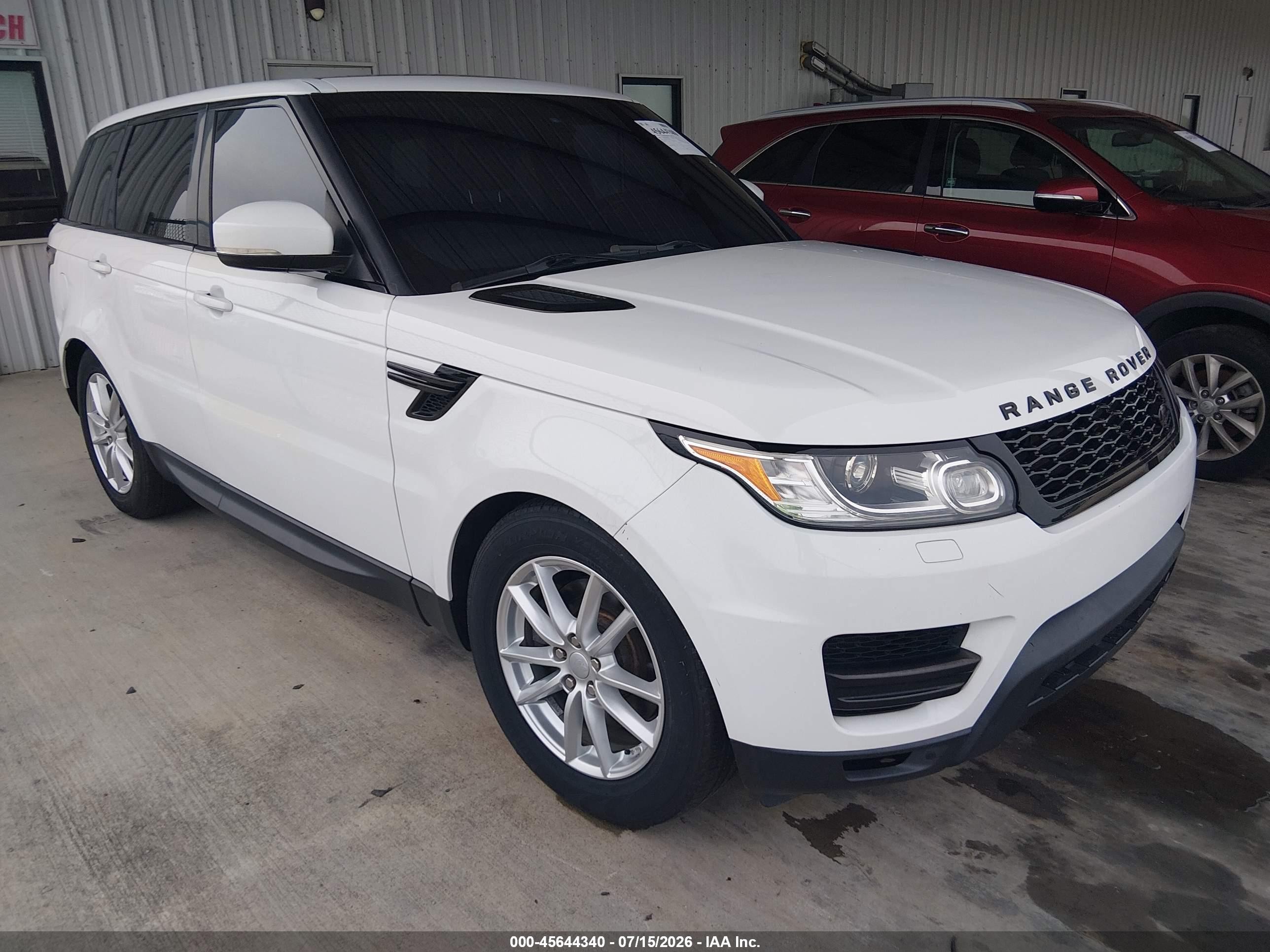 2016 Land Rover Range Rover Sport SE, VIN SALWG2KF0GA598395 — Not stated