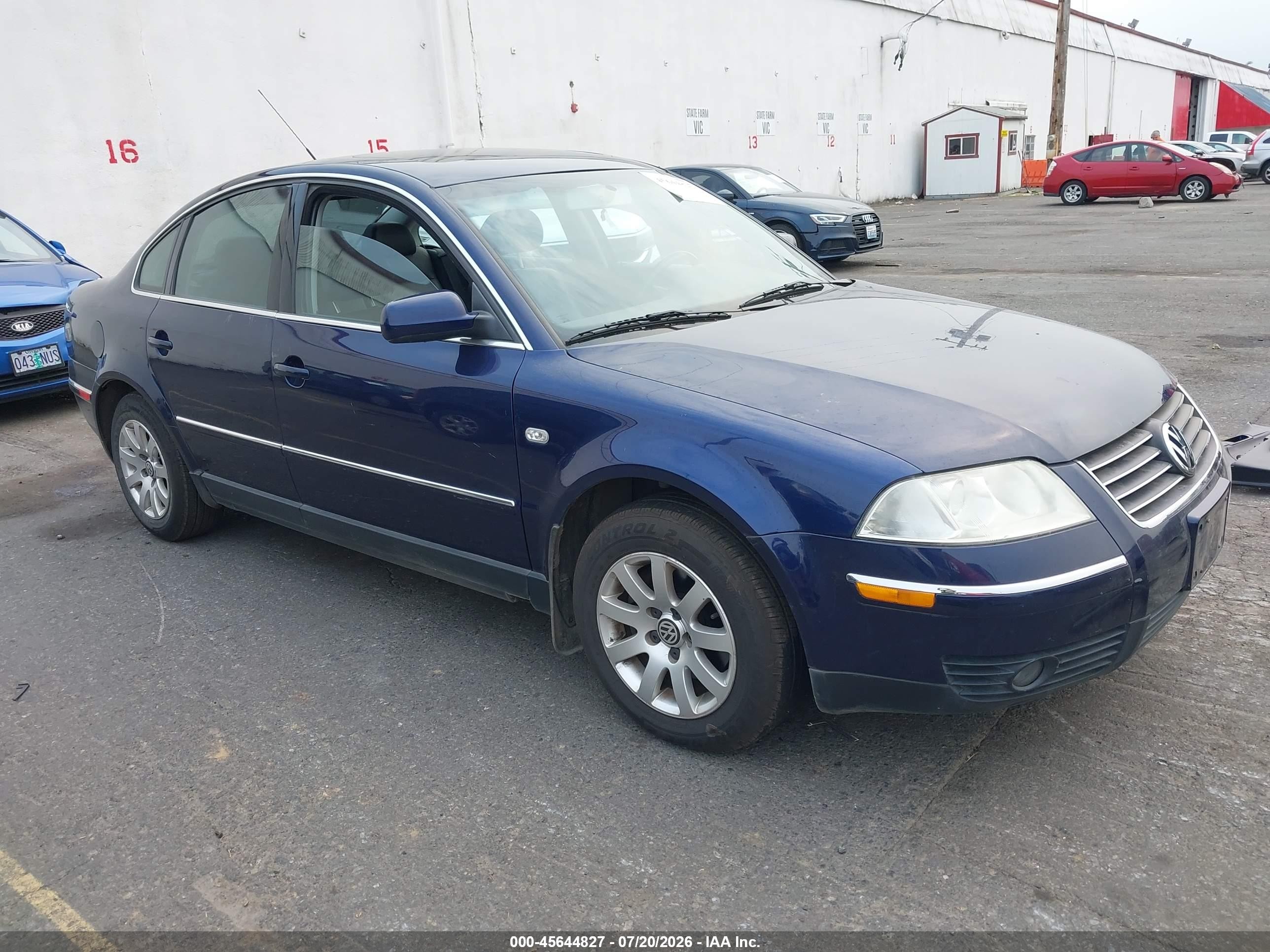 2001 Volkswagen Passat GLS, VIN WVWPD63B91P140947 — All over