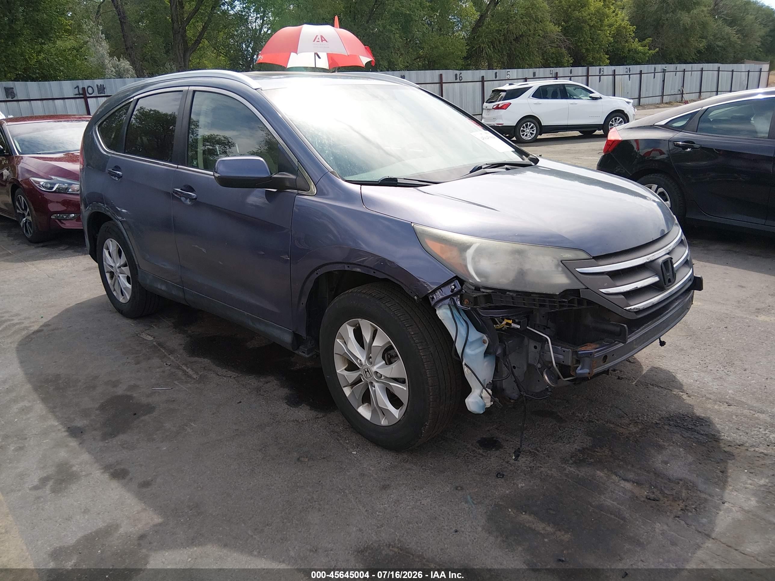2012 Honda CR-V EX-L, VIN JHLRM4H79CC003960 — All over