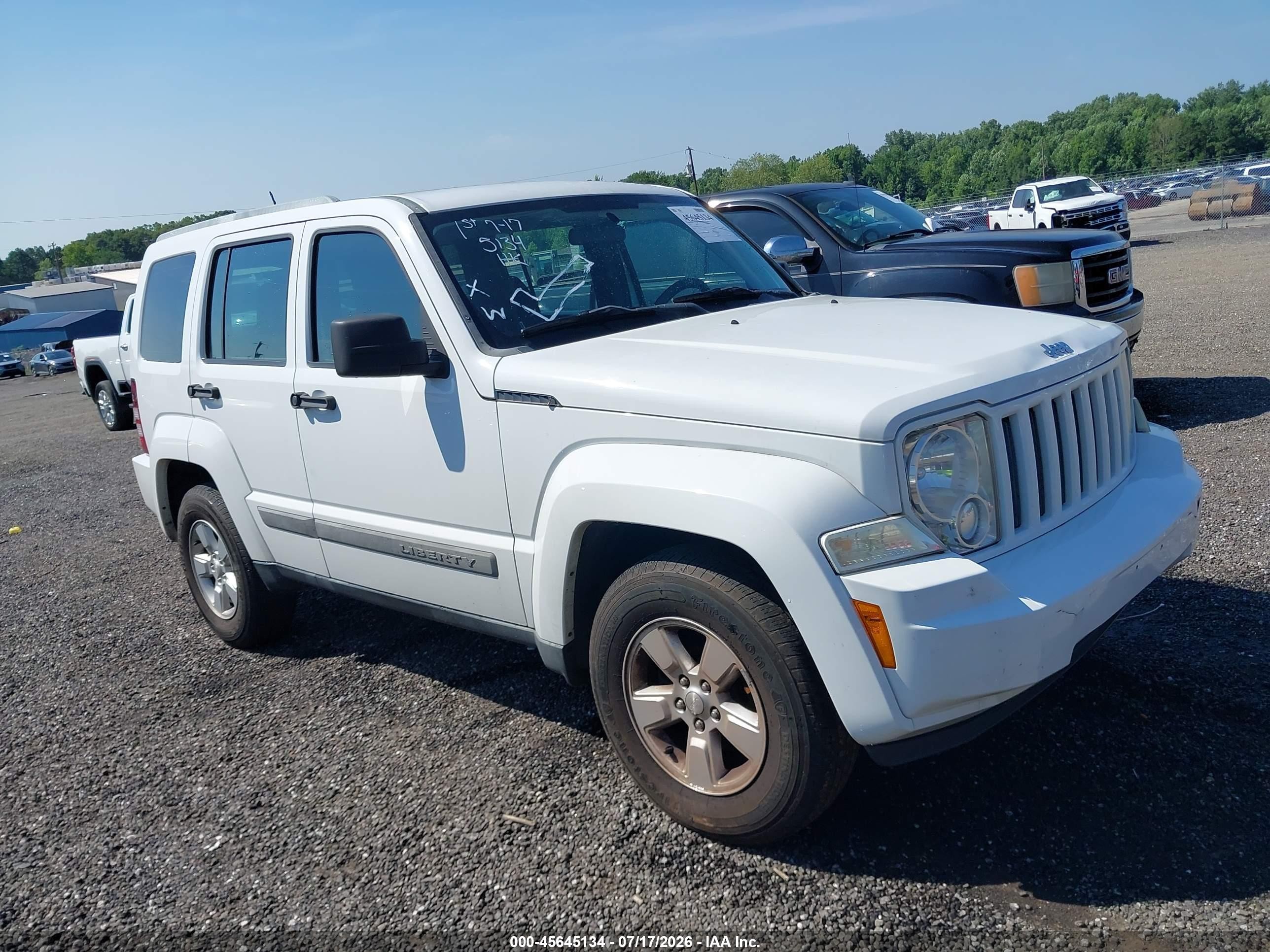 2012 Jeep Liberty Sport Latitude, VIN 1C4PJMAK2CW100170 — Обычный износ