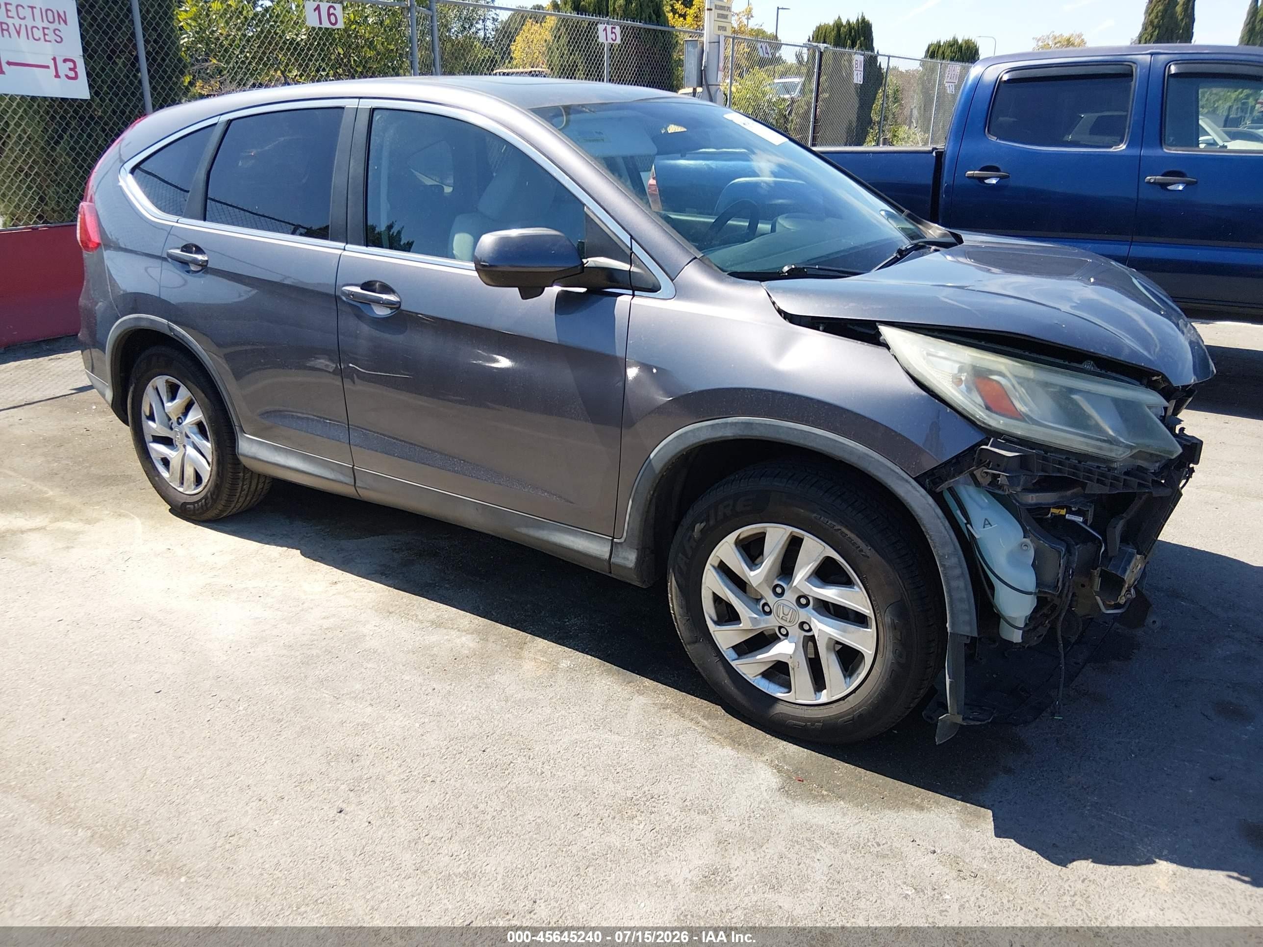2015 Honda CR-V EX, VIN 2HKRM3H55FH507503 — Front end
