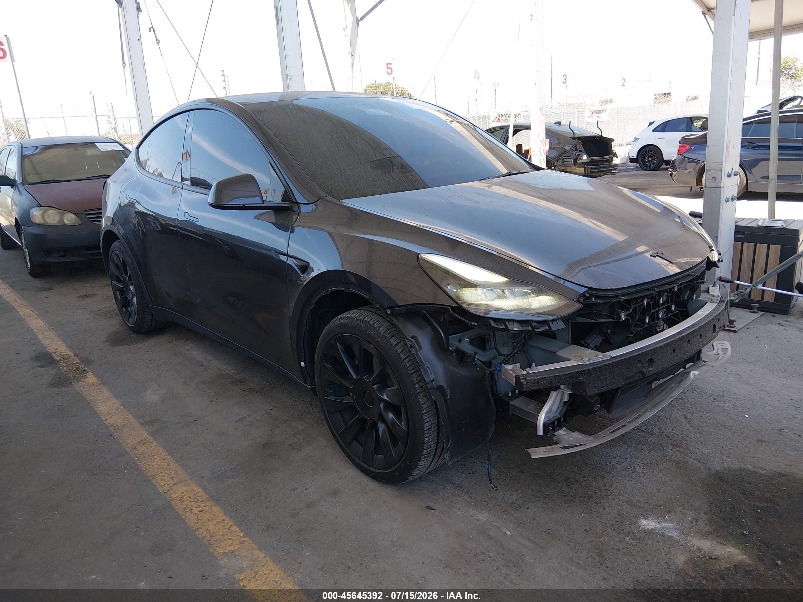 2025 Tesla Model Y Long Range, VIN 7SAYGDED9SF215319 — Front end