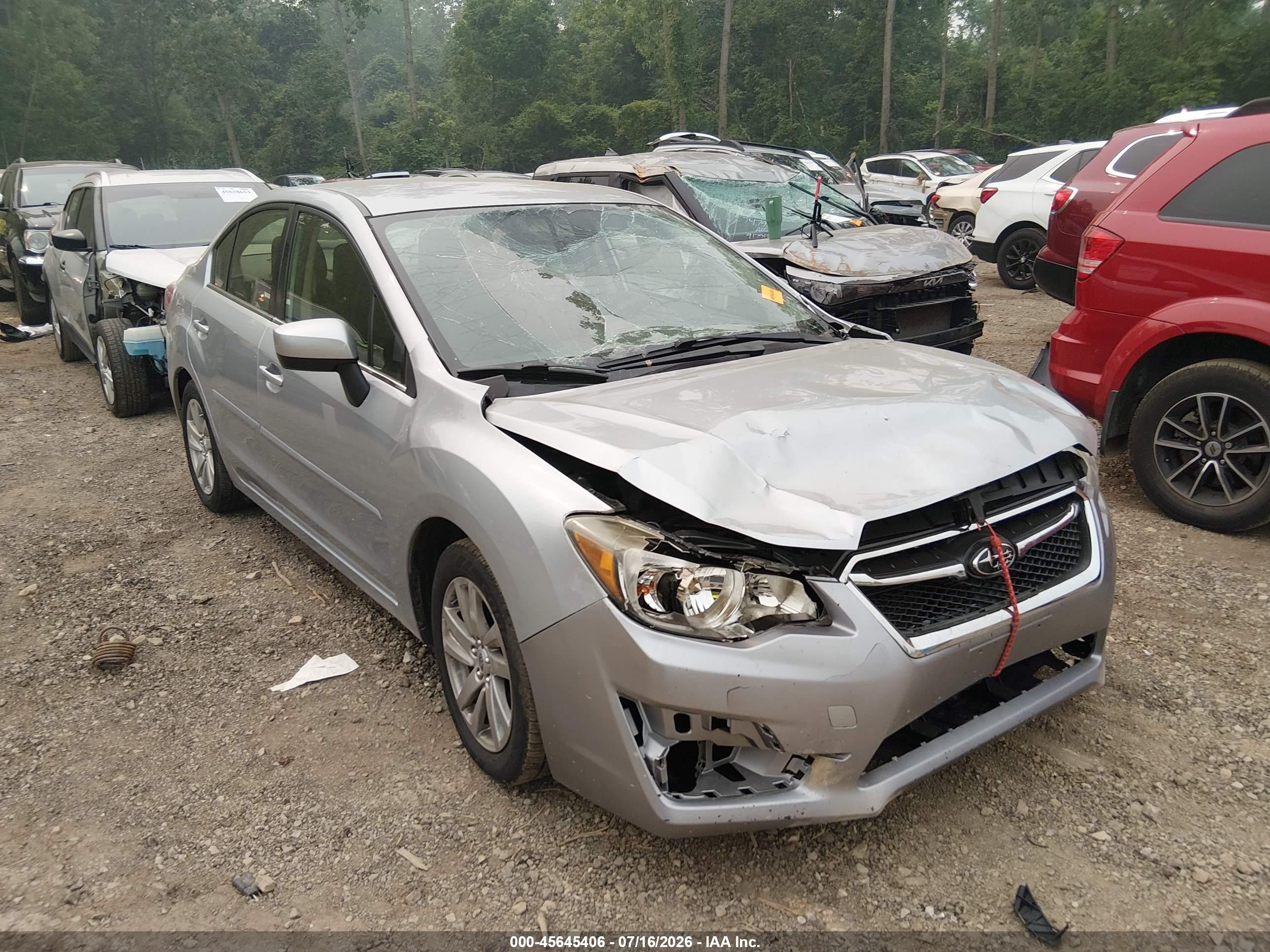 2016 Subaru Impreza Premium, VIN JF1GJAB62GH015376 — Перед