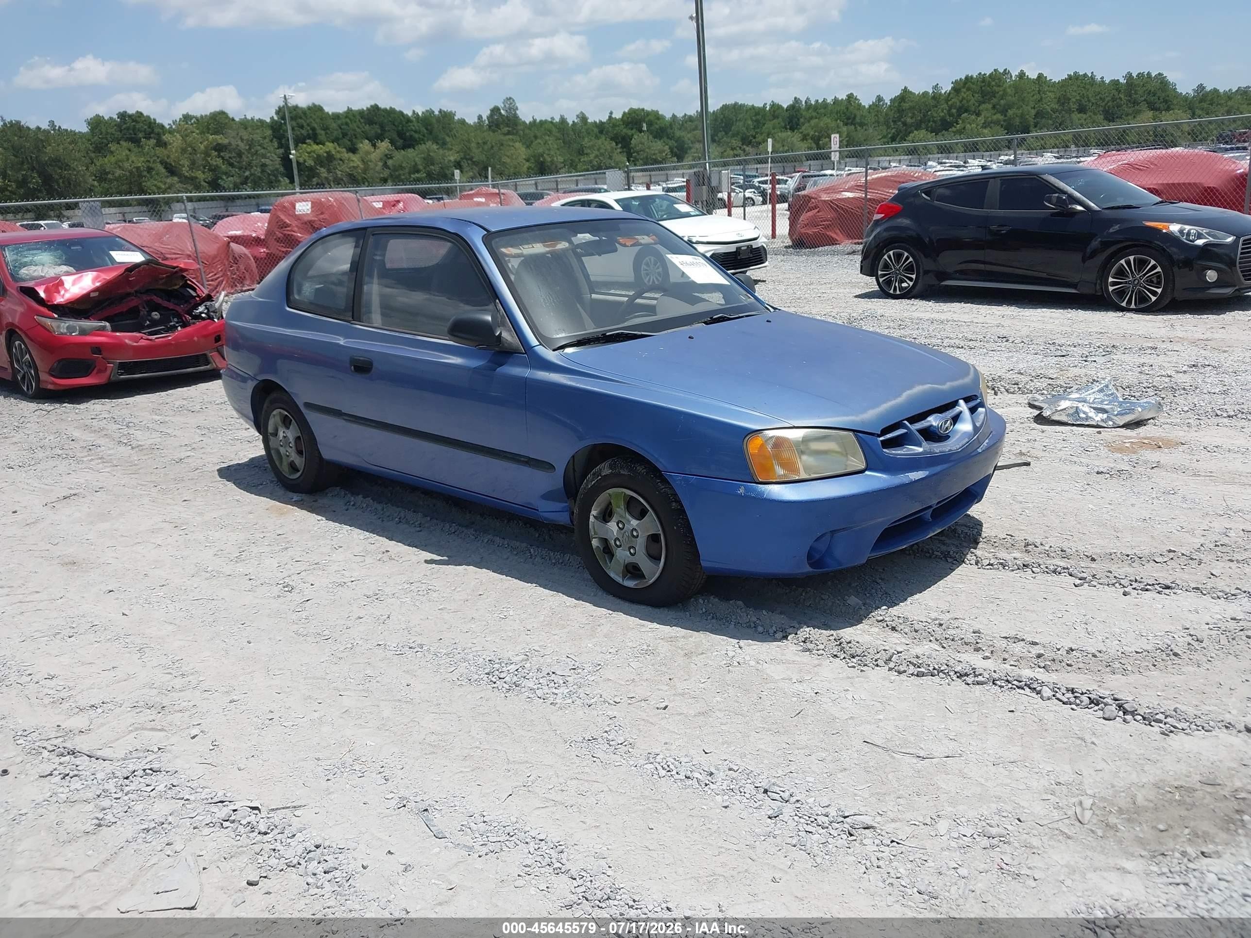 2002 Hyundai Accent L, VIN KMHCF35G82U165501 — Обычный износ