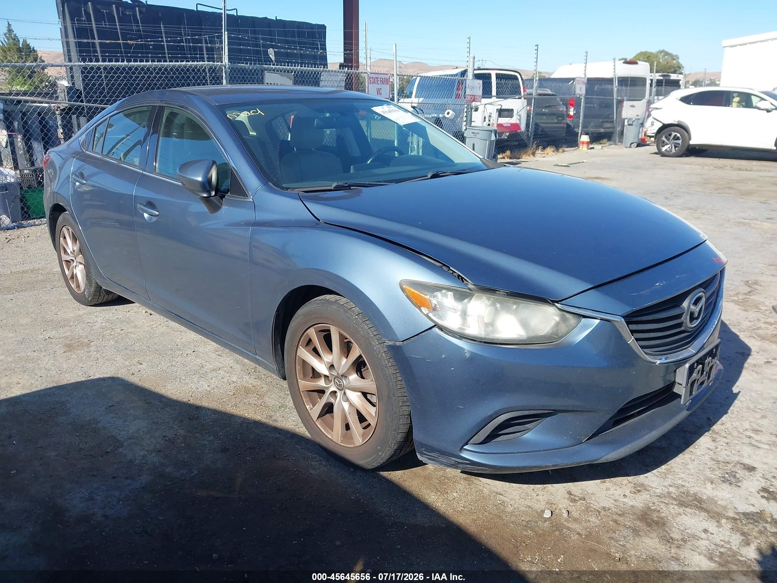2016 Mazda 6 i Sport, VIN JM1GJ1U58G1424571 — Front end