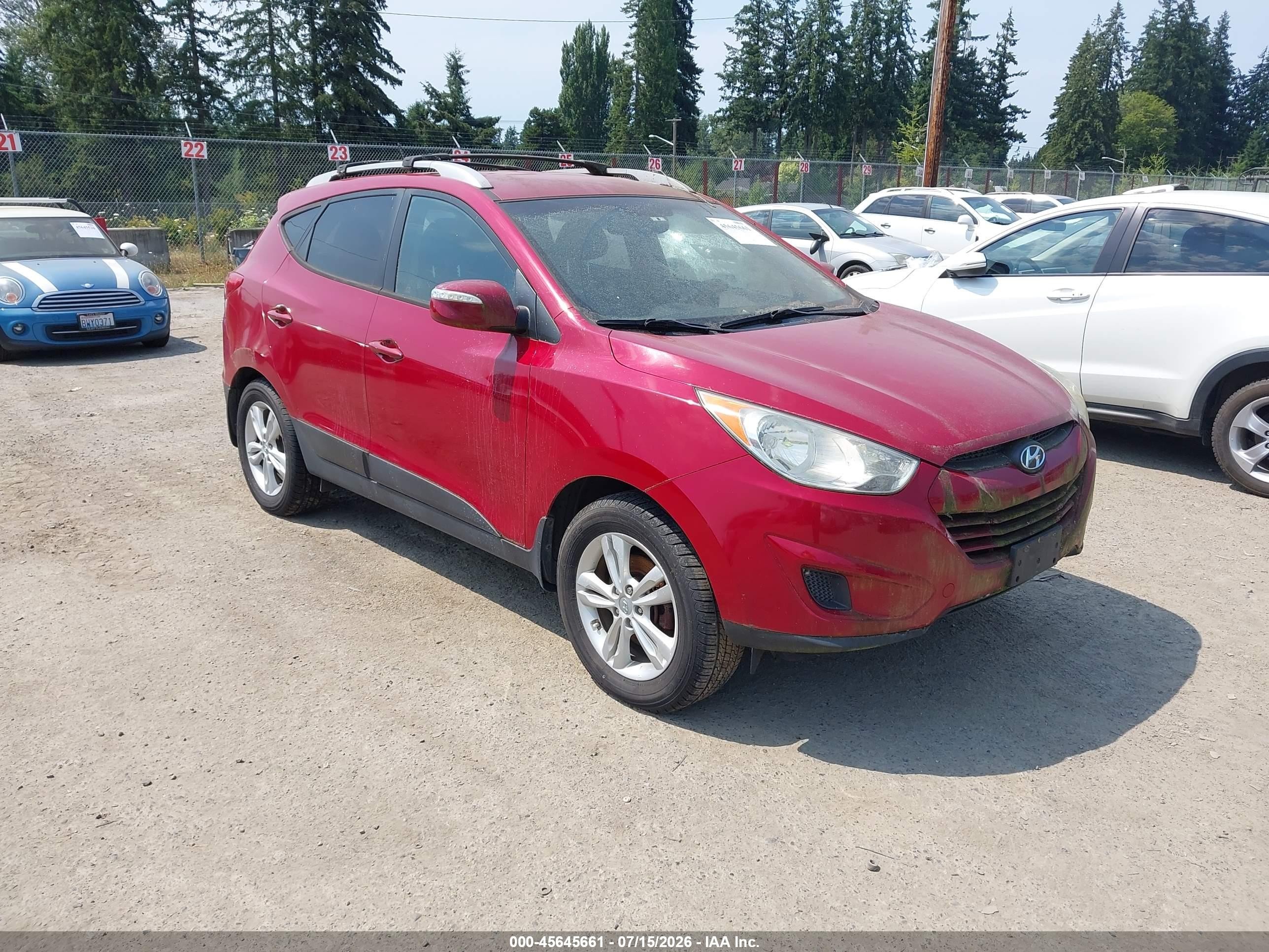 2012 Hyundai Tucson Limited, VIN KM8JUCAC6CU543705 — Normal wear