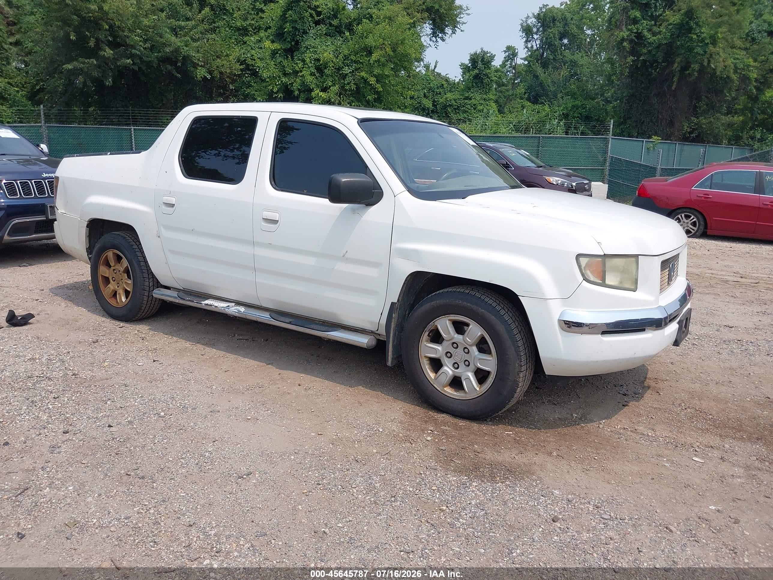 2007 Honda Ridgeline RTL, VIN 2HJYK16587H506618 — Normal wear
