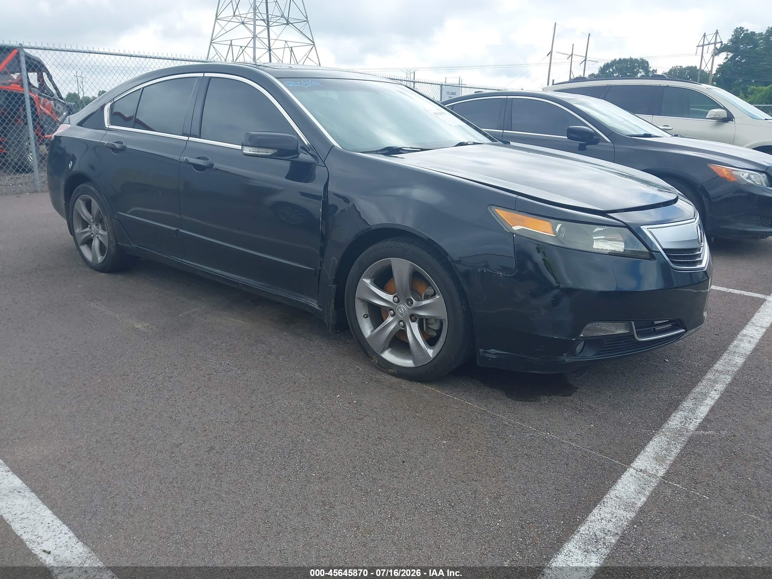 2012 Acura TL Technology, VIN 19UUA8F55CA017215 — Обычный износ
