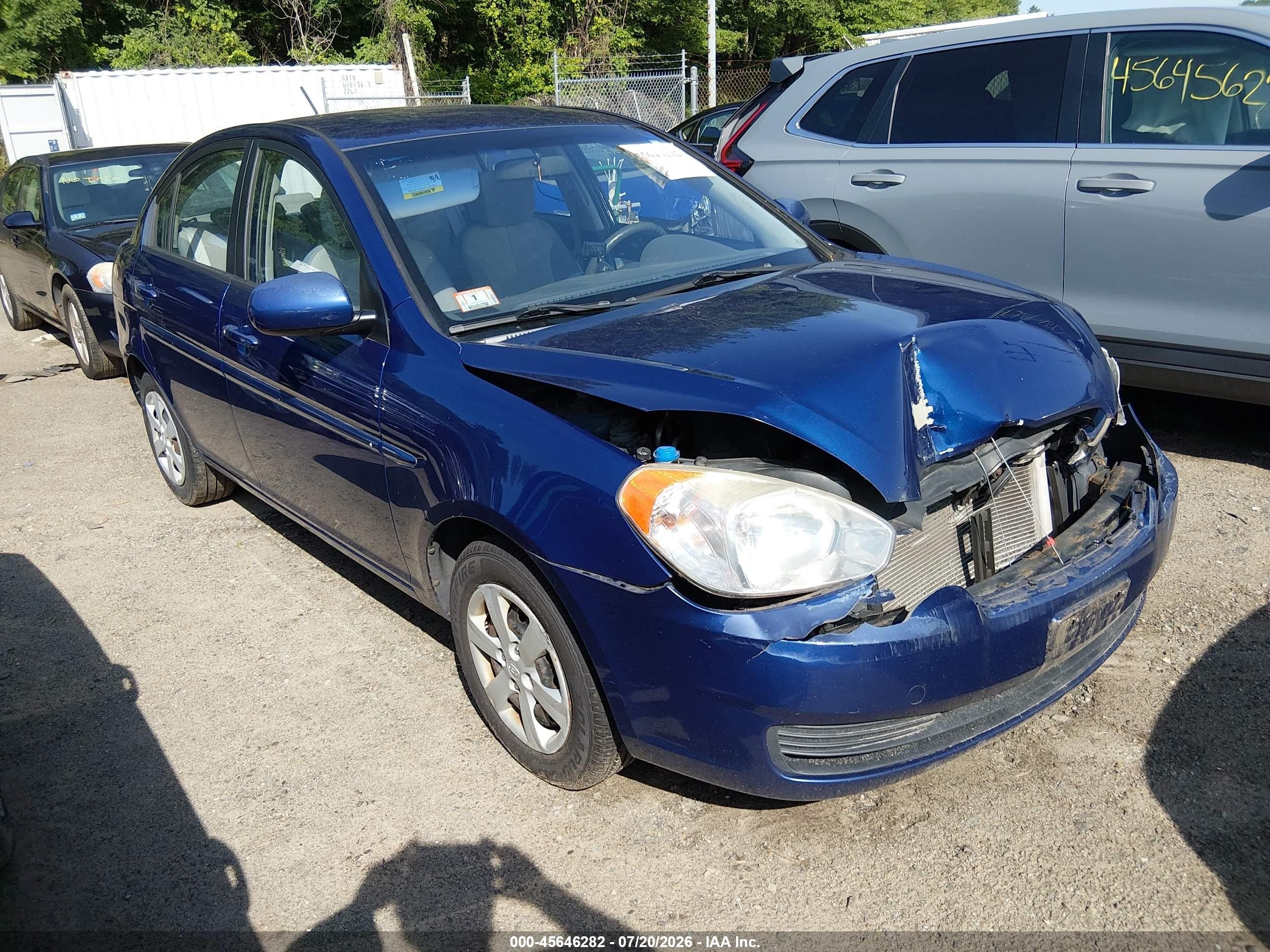 2010 Hyundai Accent GLS, VIN KMHCN4AC8AU469874 — Front end