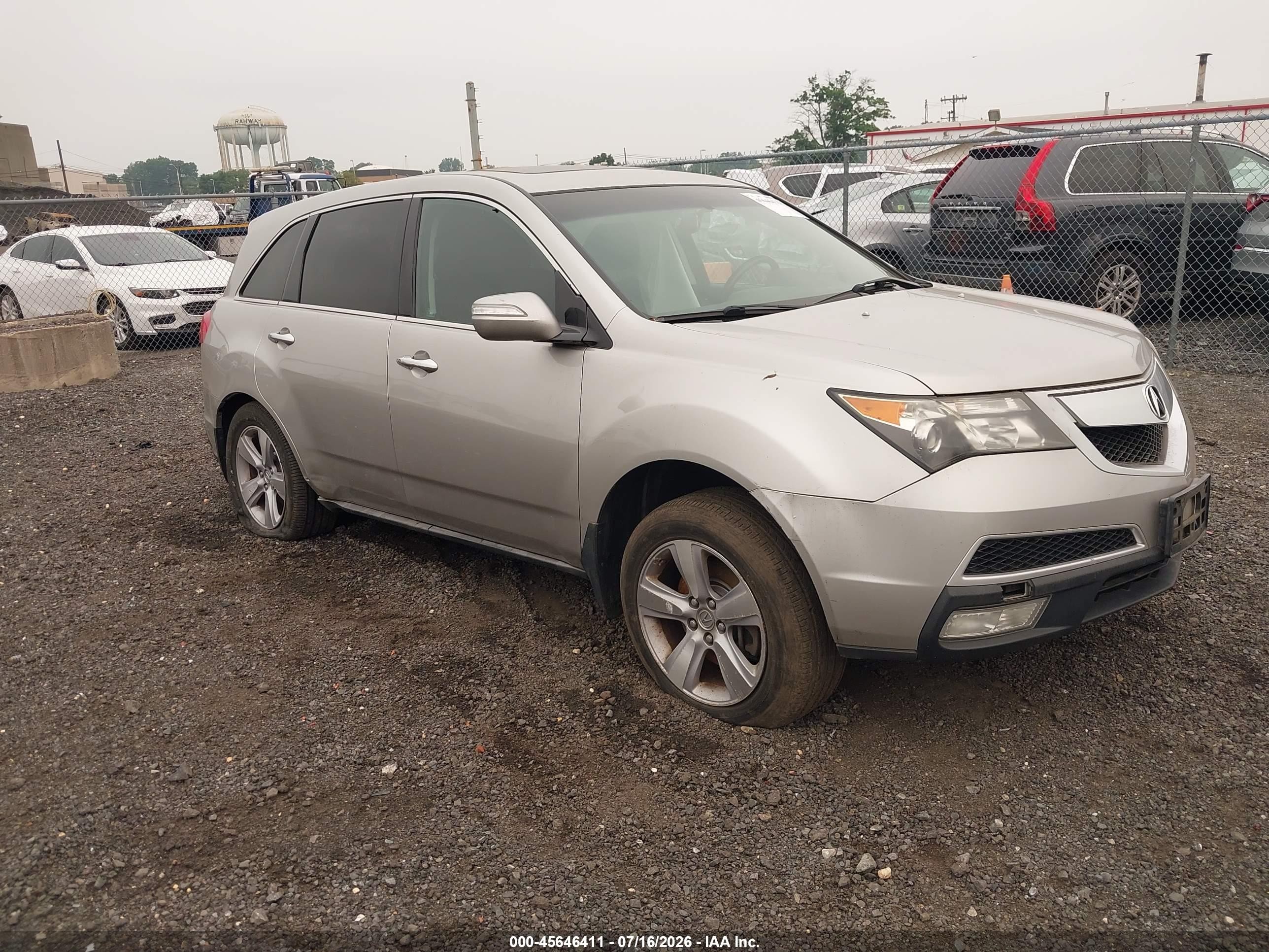 2010 Acura MDX, VIN 2HNYD2H26AH500745 — Side