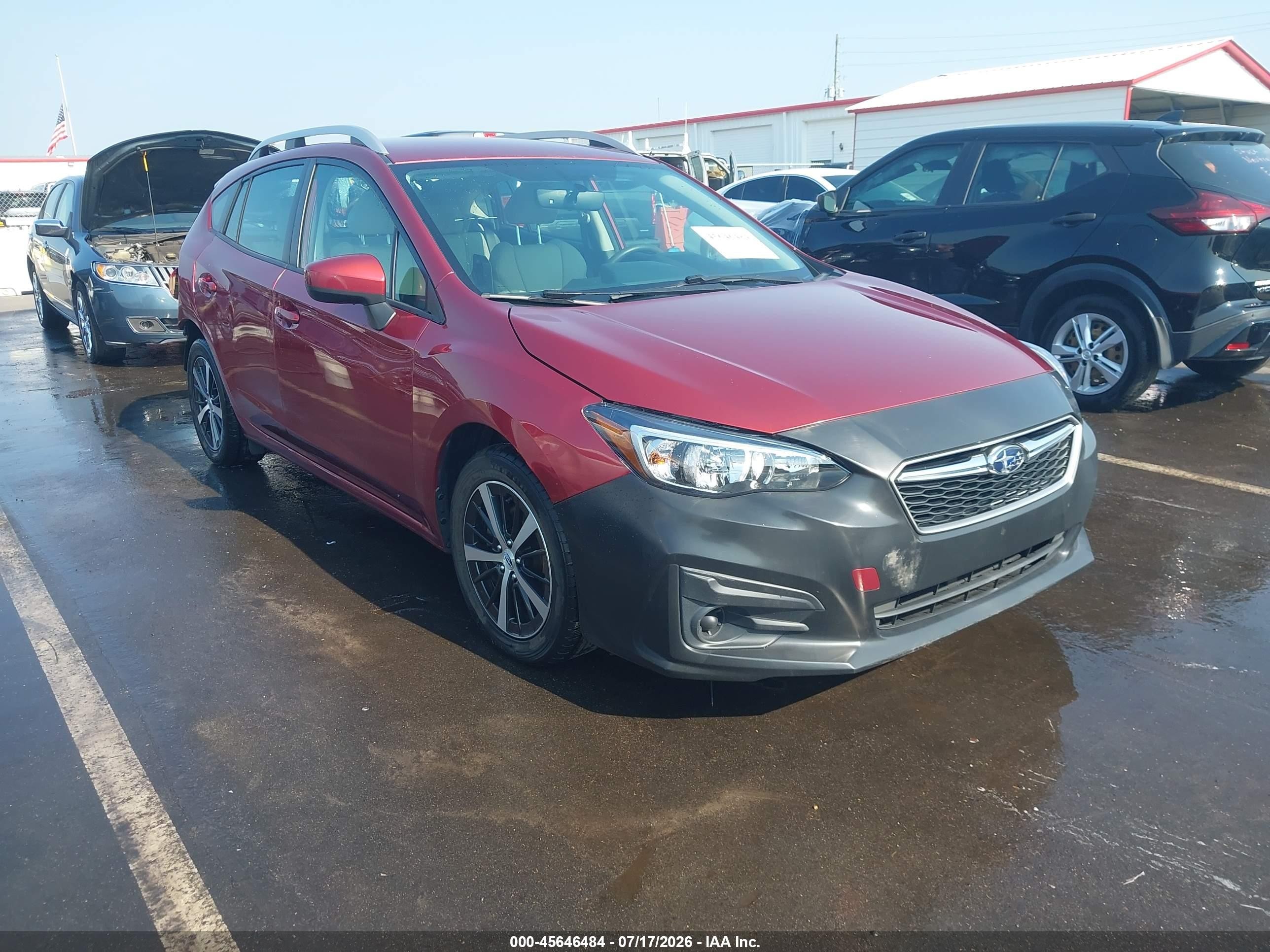 2019 Subaru Impreza Premium, VIN 4S3GTAC68K3743518 — Rear end