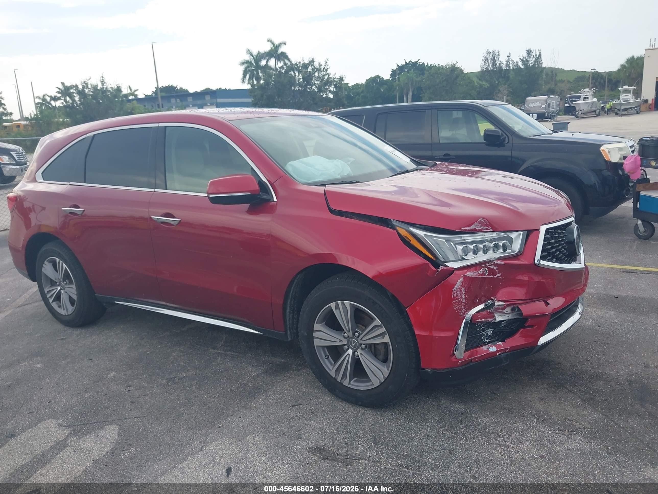 2020 Acura MDX, VIN 5J8YD3H35LL003715 — Front end