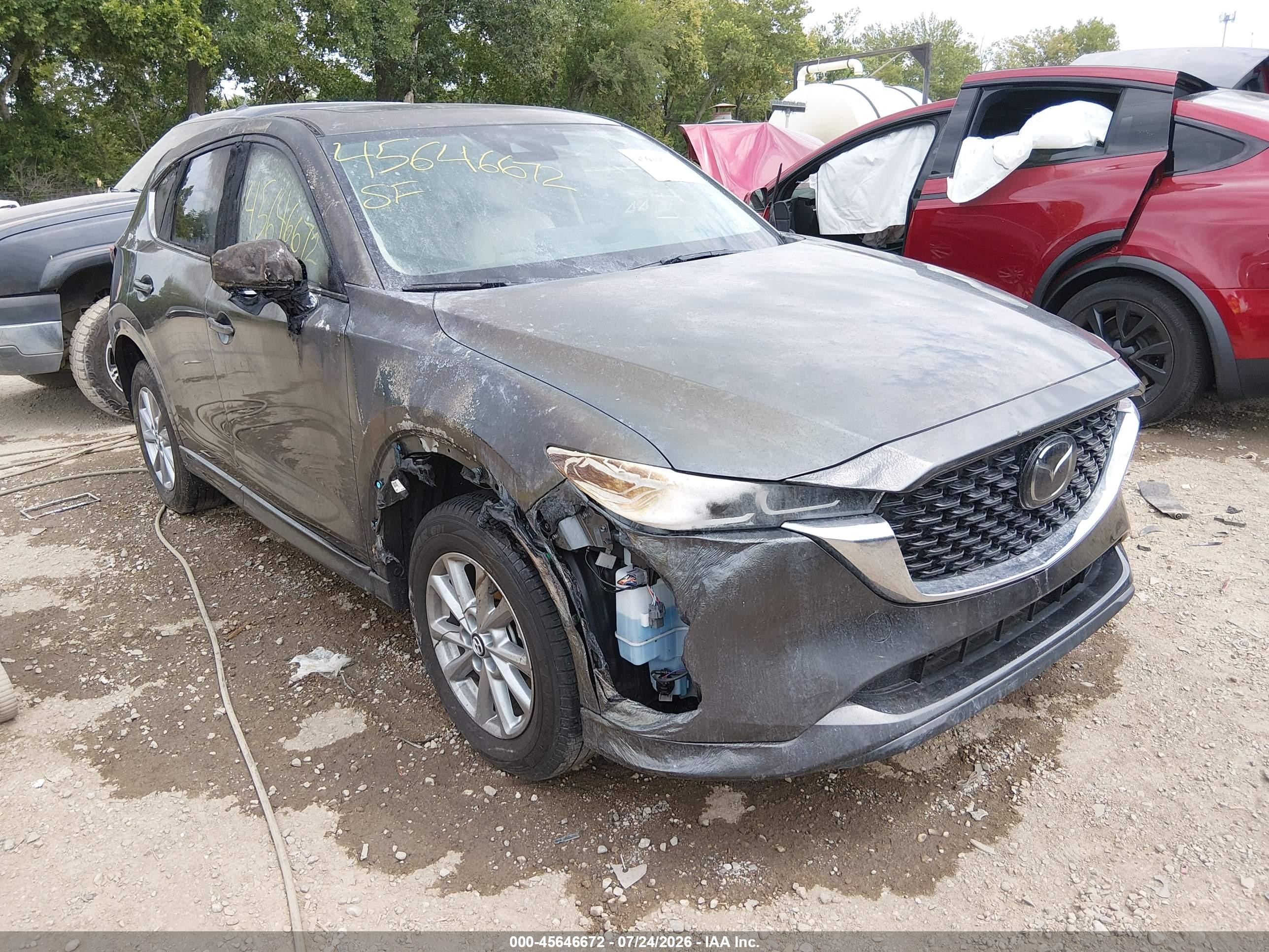 2025 Mazda CX-5 S Preferred, VIN JM3KFBCL3S0540994 — Пожар