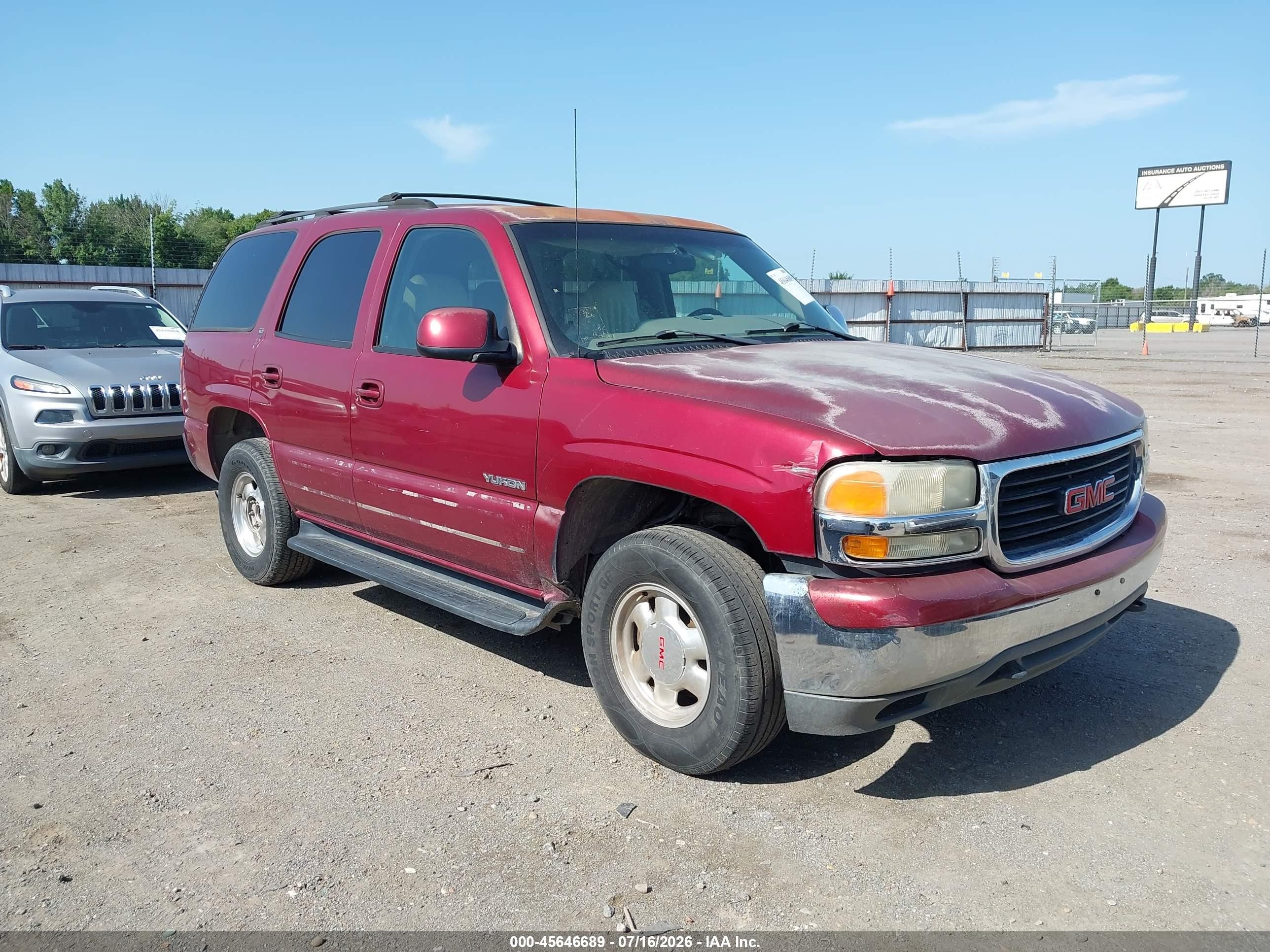 2001 GMC Yukon SLT, VIN 1GKEC13T91J262558 — Перед