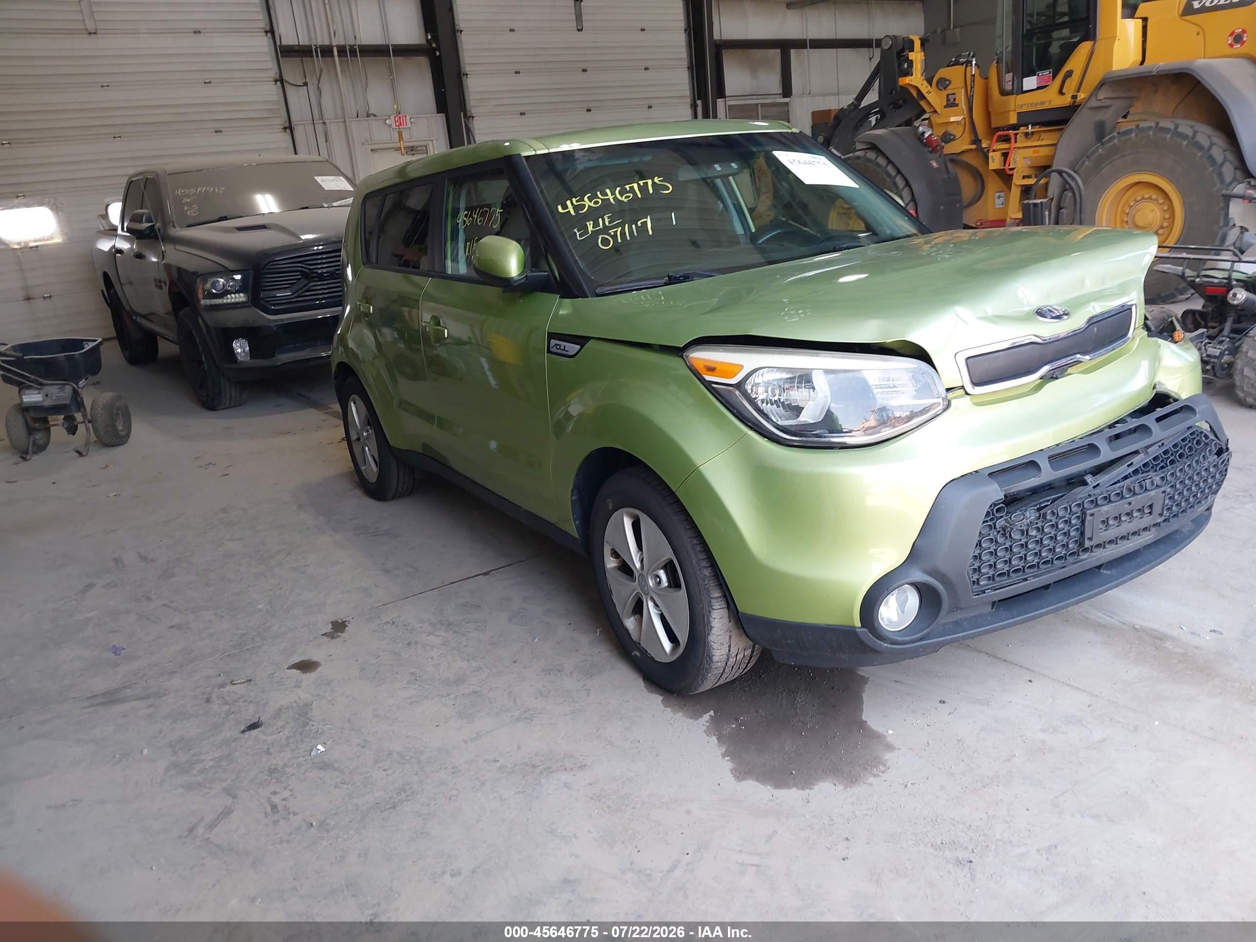 2015 Kia Soul, VIN KNDJN2A20F7804378 — Front end