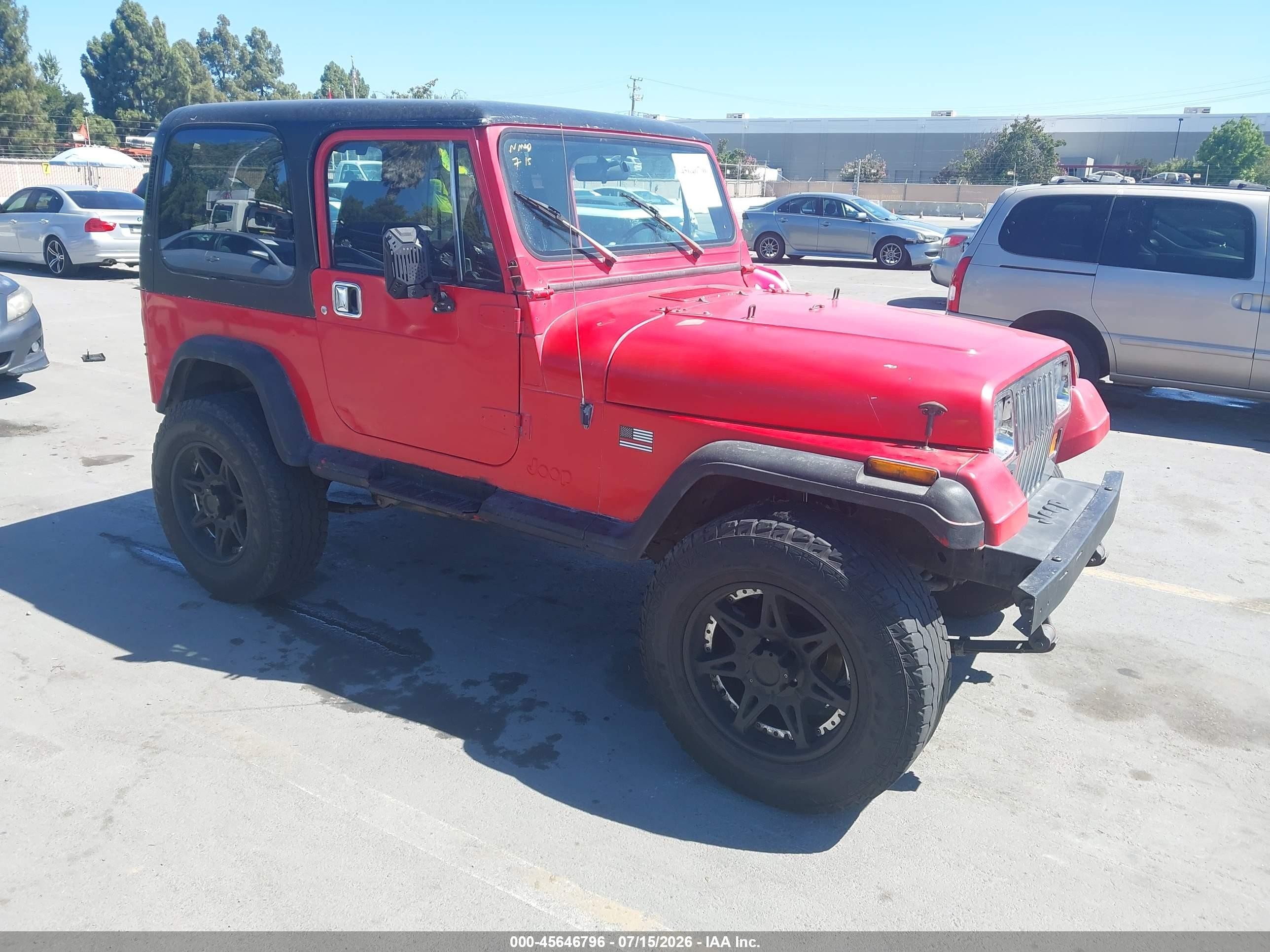 1989 Jeep Wrangler, VIN 2J4FY39T7KJ133132 — Normal wear