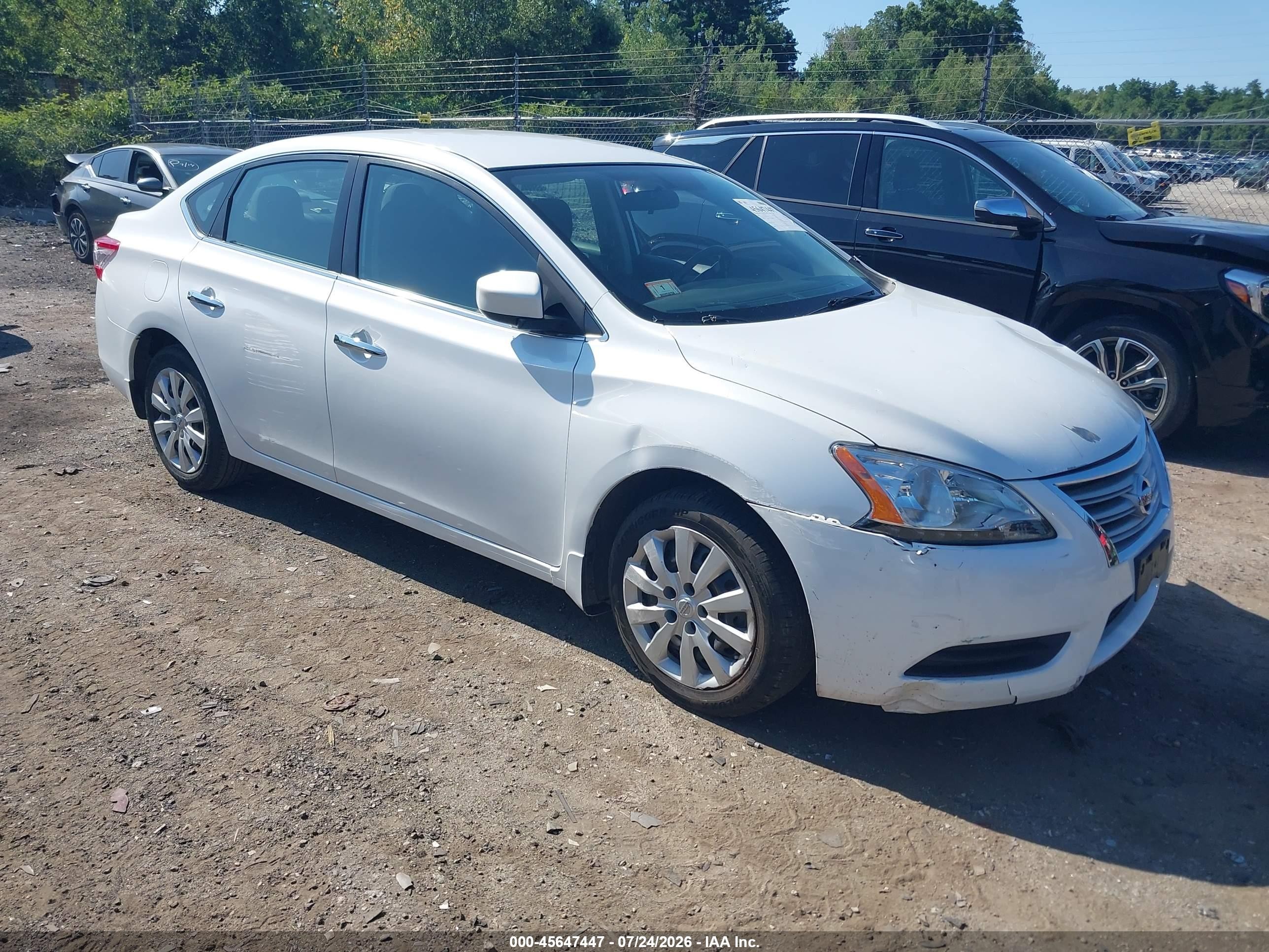 2015 Nissan Sentra SR, VIN 3N1AB7AP7FY311803 — Front end