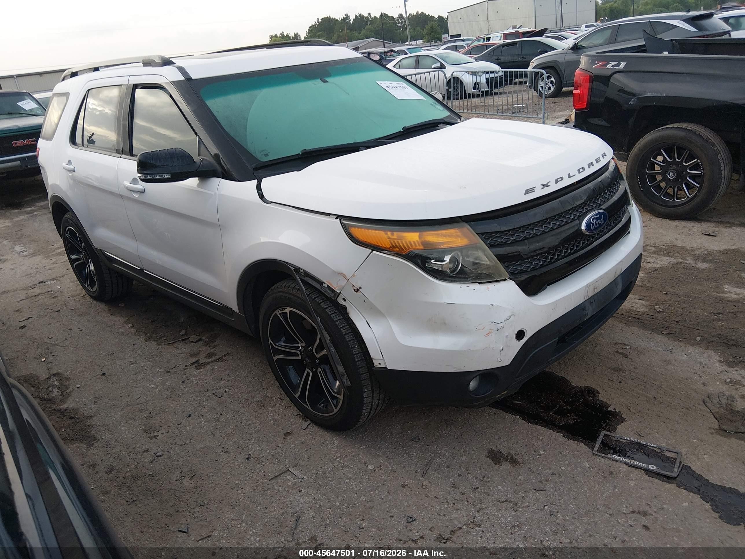 2015 Ford Explorer Sport, VIN 1FM5K8GTXFGC05058 — Front end