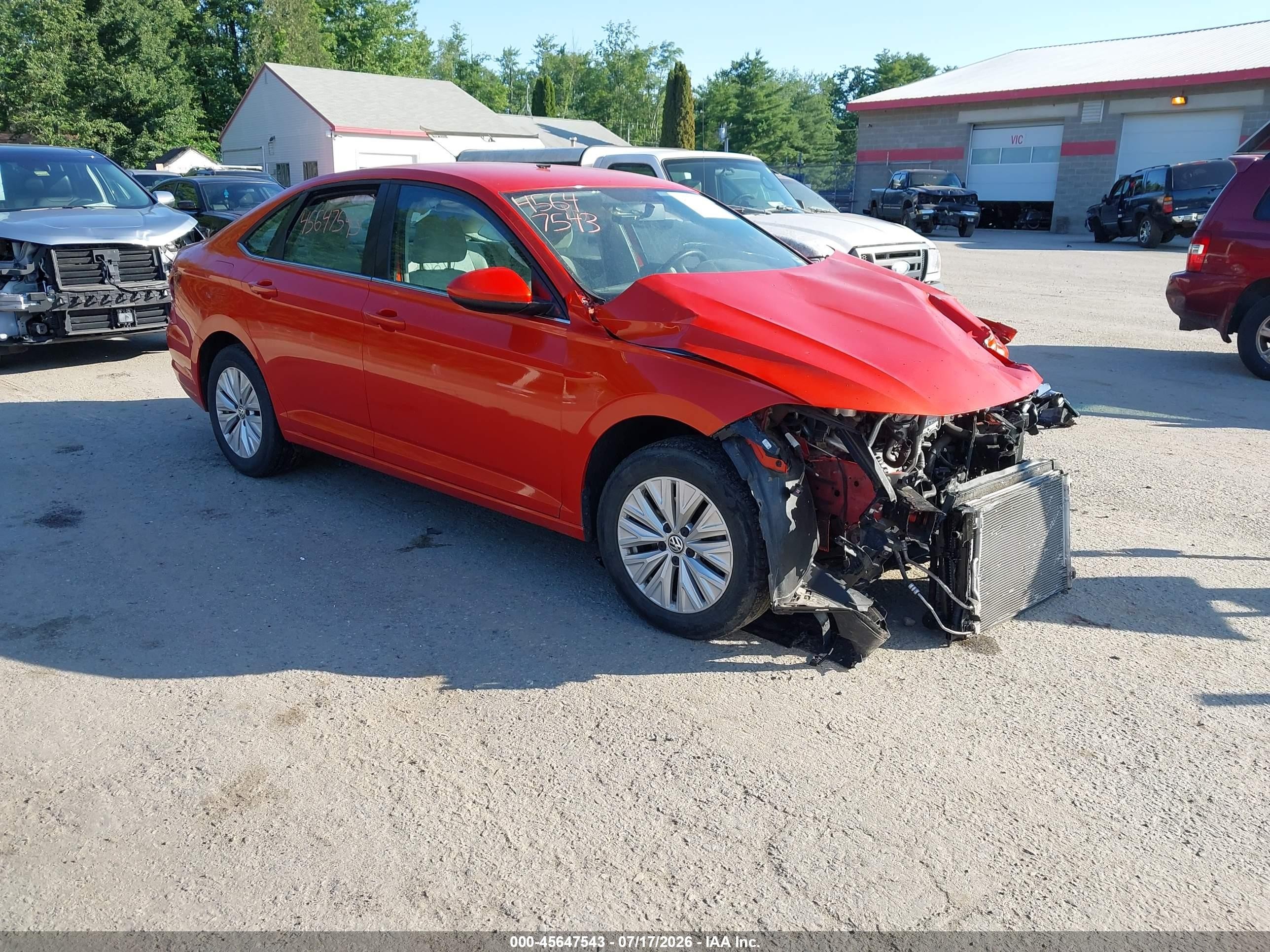2019 Volkswagen Jetta S, VIN 3VWC57BU4KM091178 — Front end