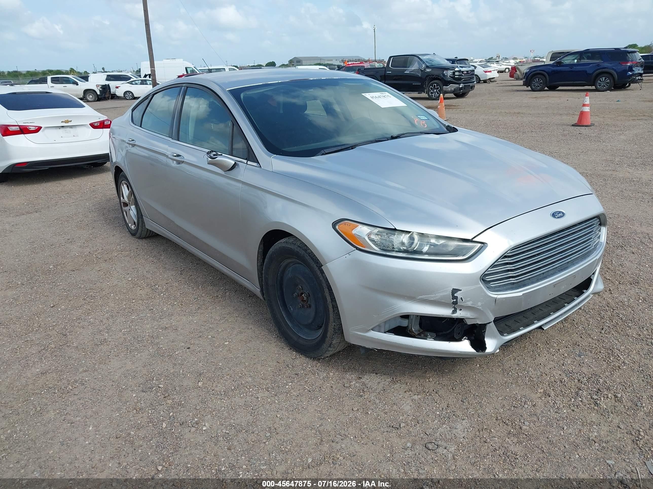 2013 Ford Fusion SE, VIN 3FA6P0H77DR306728 — Repossession