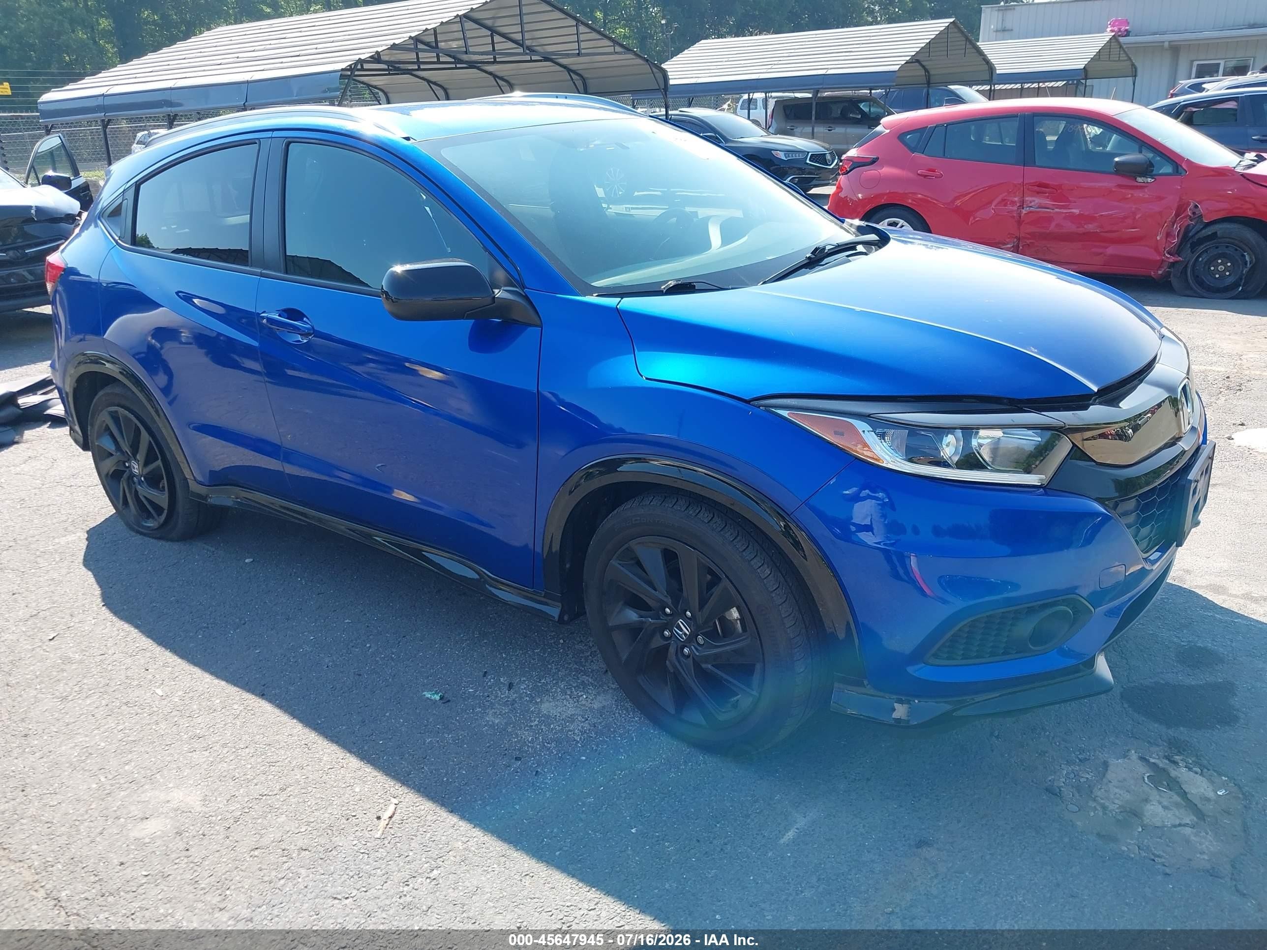 2021 Honda HR-V Sport, VIN 3CZRU6H10MM755626 — Бок
