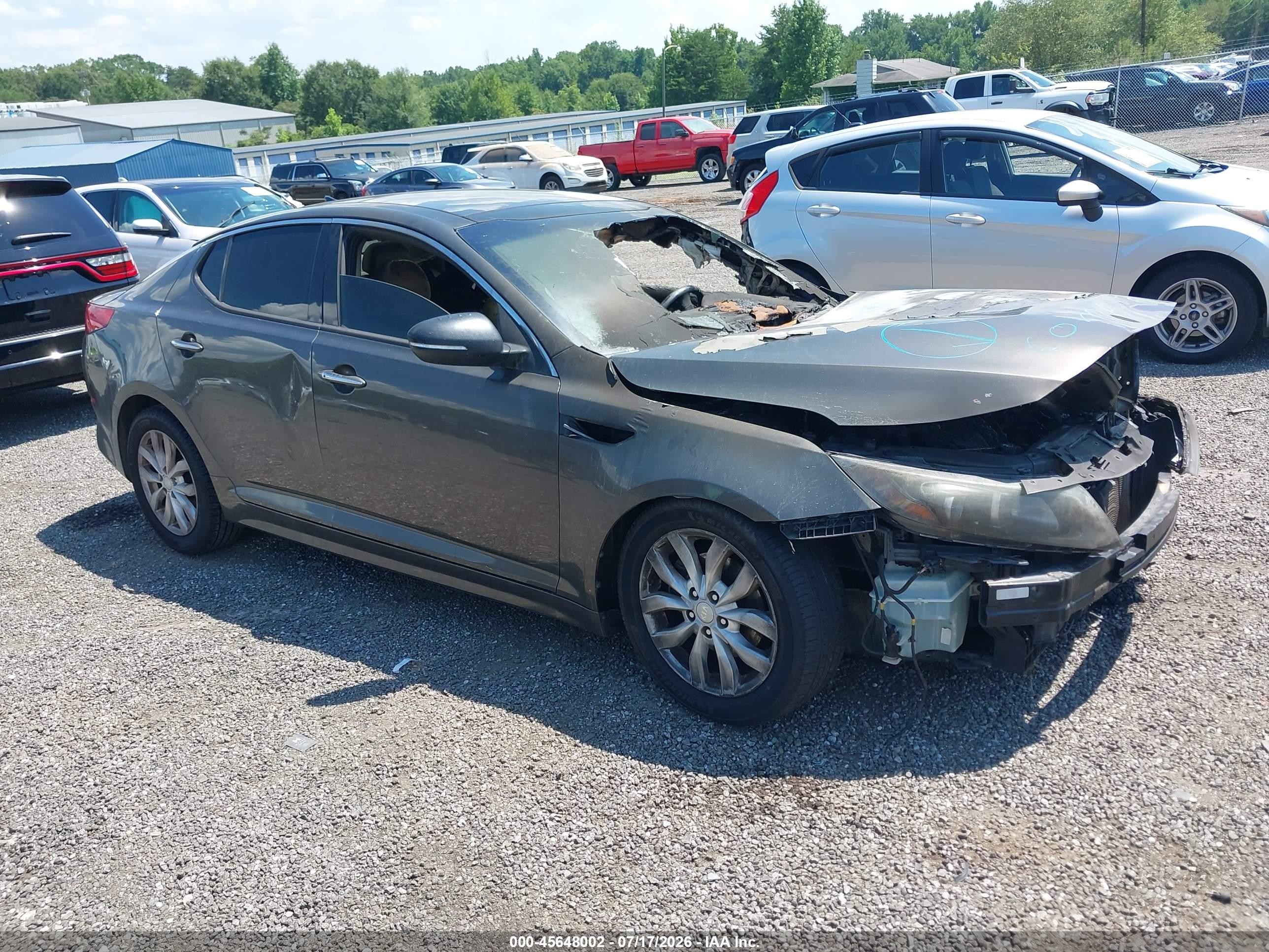 2015 Kia Optima EX, VIN 5XXGN4A70FG403132 — Механическое