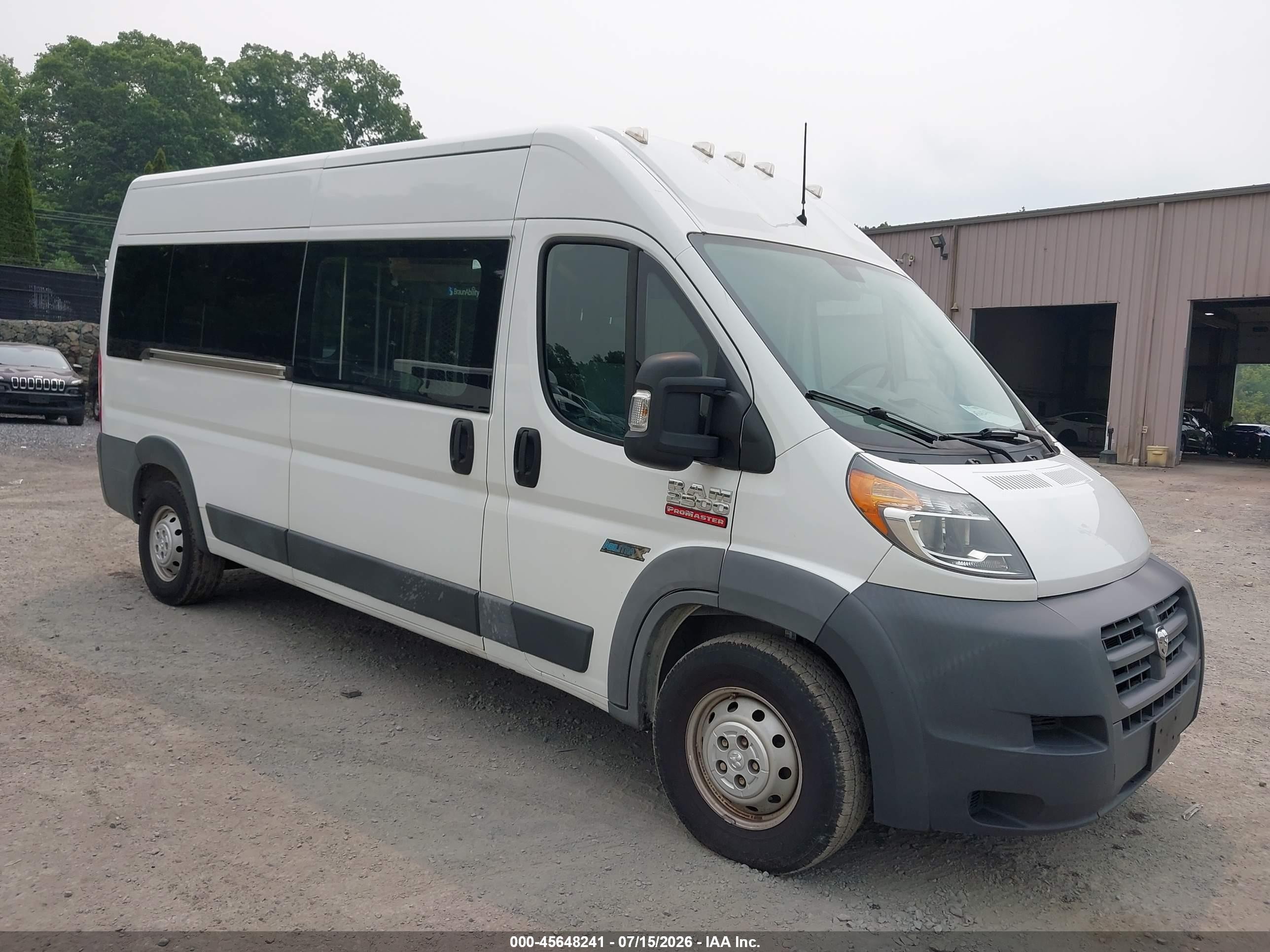 2018 Ram ProMaster, VIN 3C7WRVPGXJE154730 — Normal wear