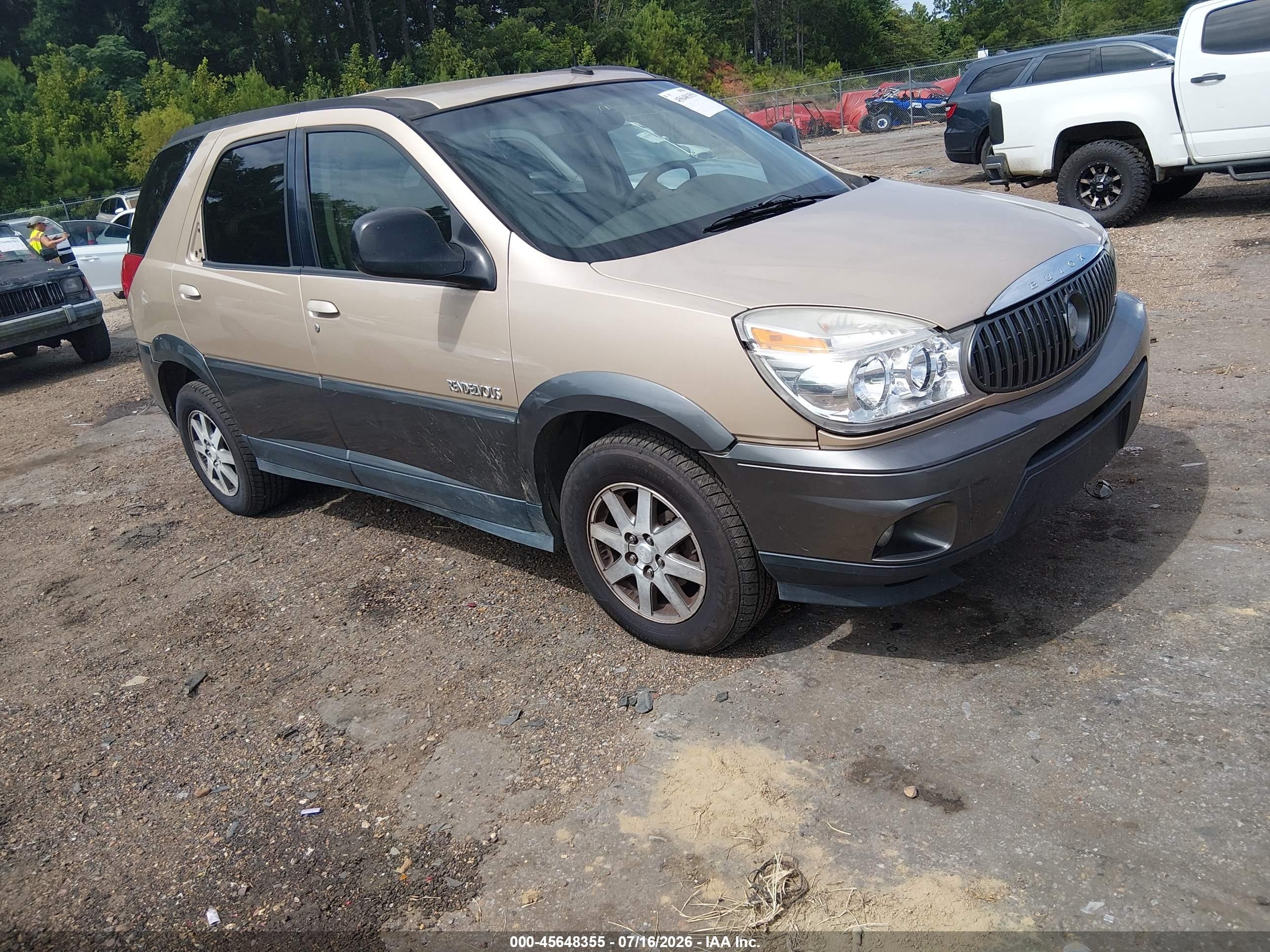 2003 Buick Rendezvous CX, VIN 3G5DA03E13S597279 — Rear end