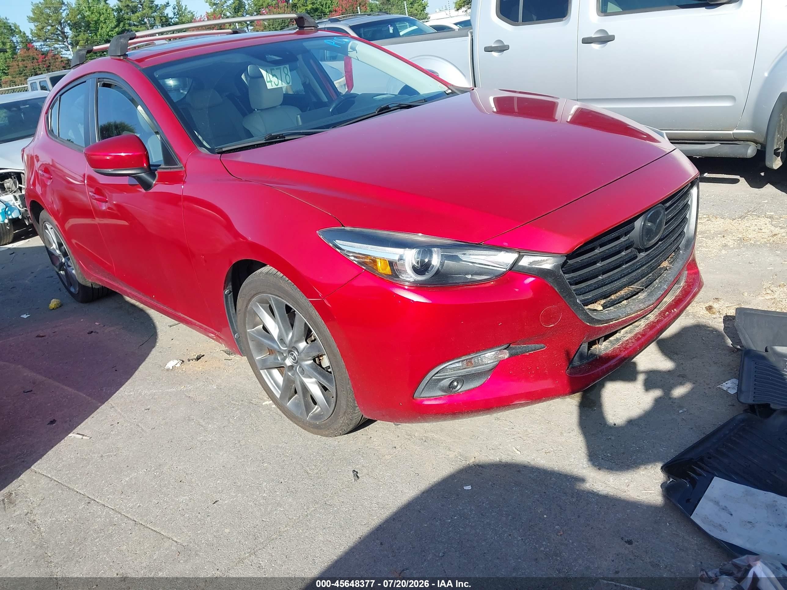 2018 Mazda 3 Grand Touring, VIN 3MZBN1M31JM250735 — Water / flood