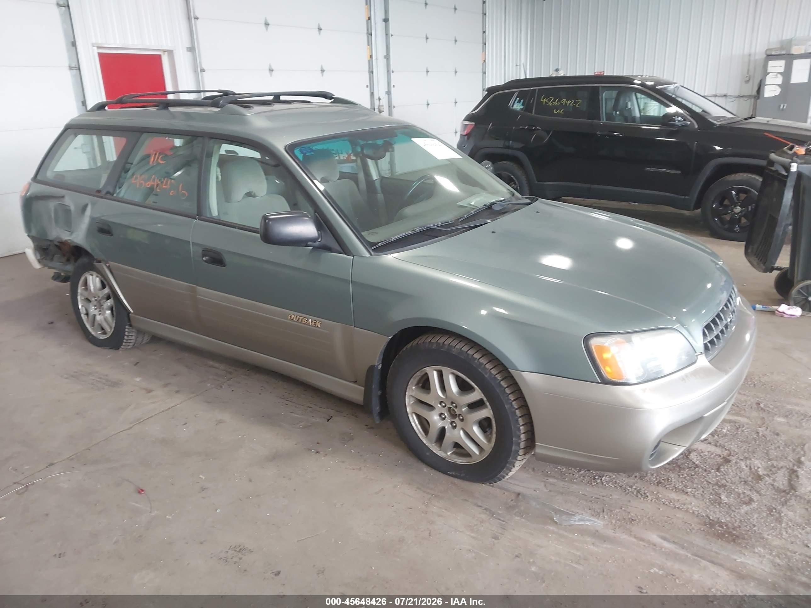 2003 Subaru Legacy Outback, VIN 4S3BH675737612973 — Rear end
