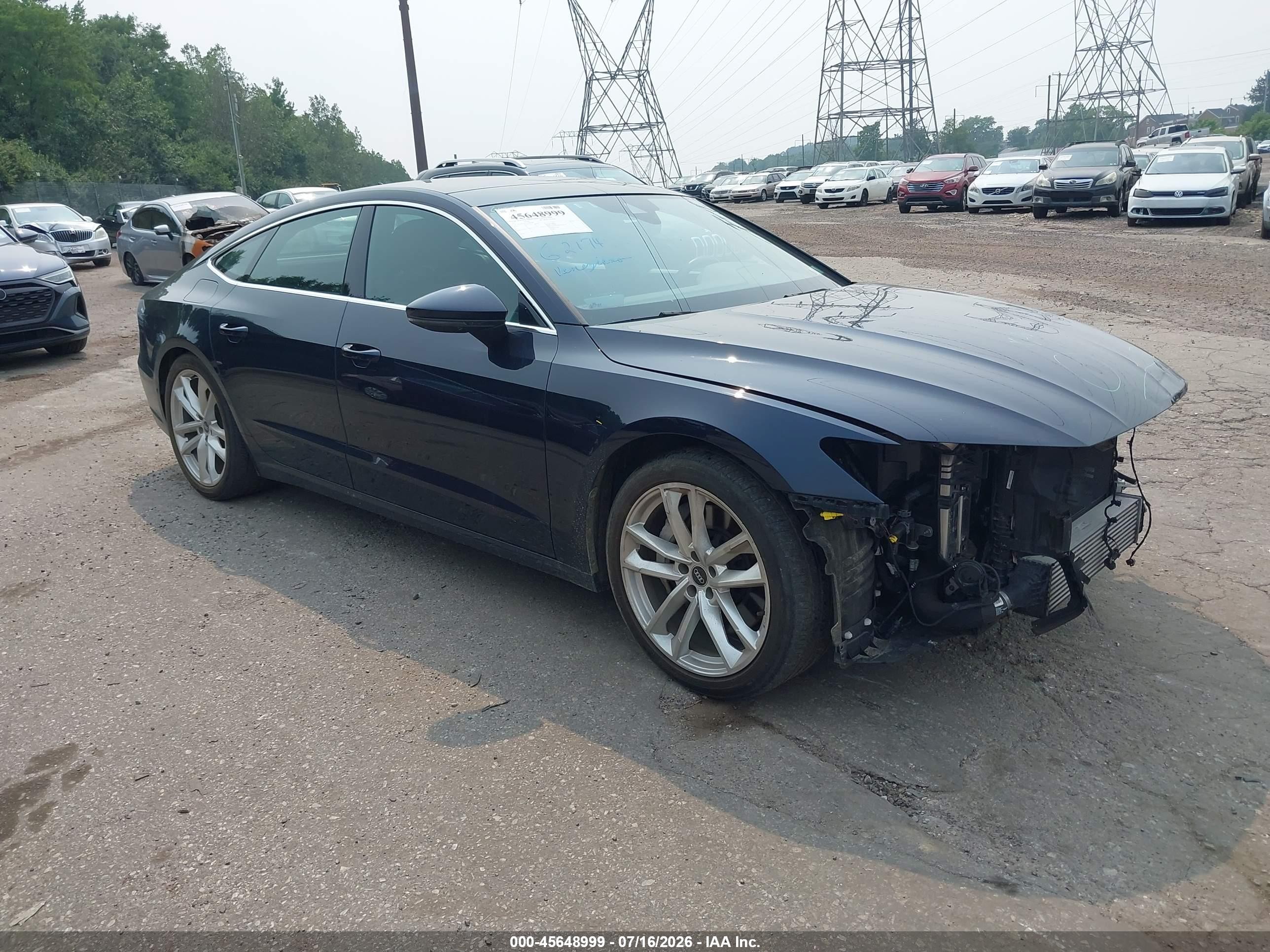 2021 Audi A7 Premium Plus, VIN WAUR2AF25MN034487 — Front end
