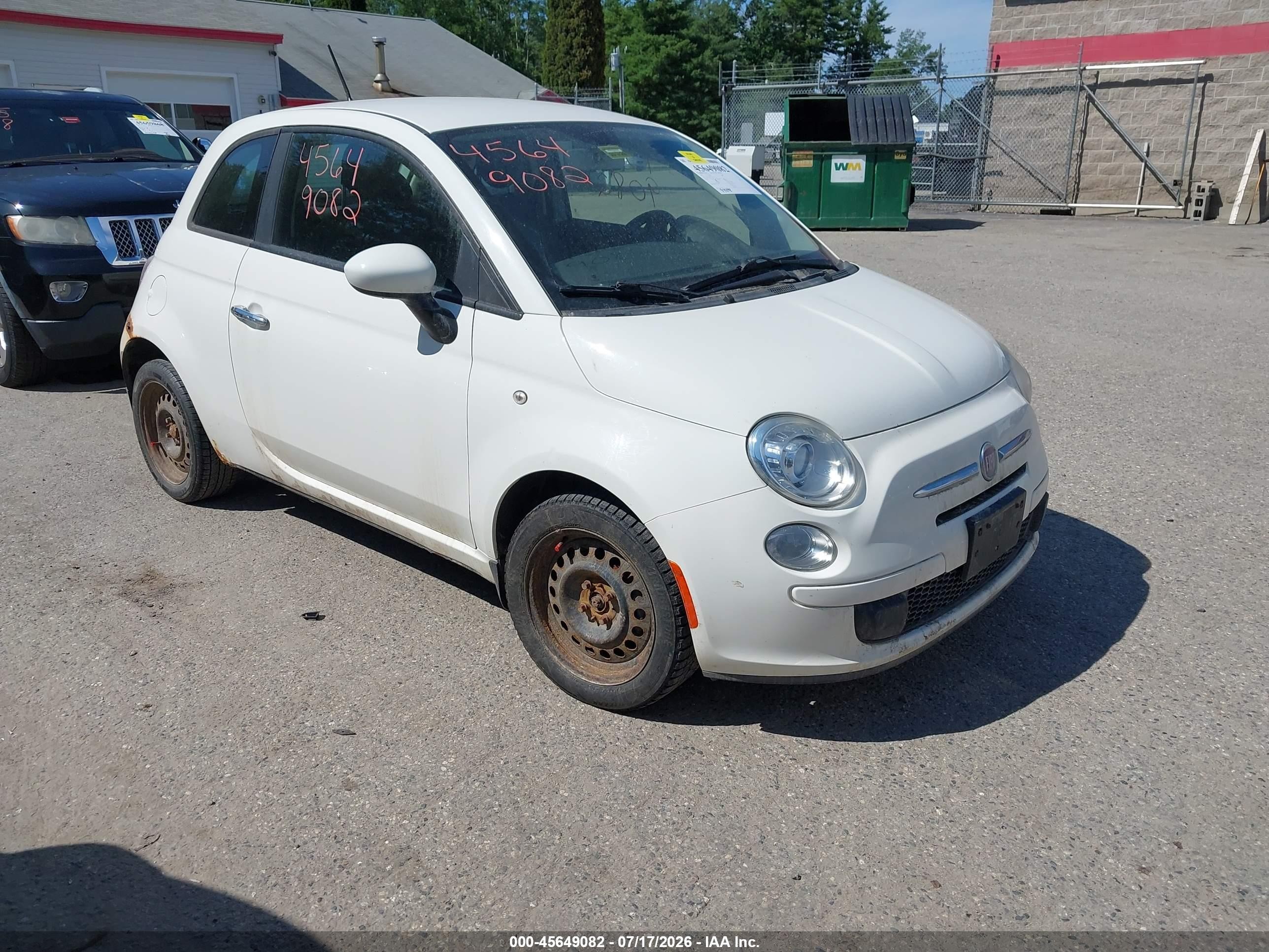 2012 FIAT 500 Pop, VIN 3C3CFFAR7CT310332 — Normal wear