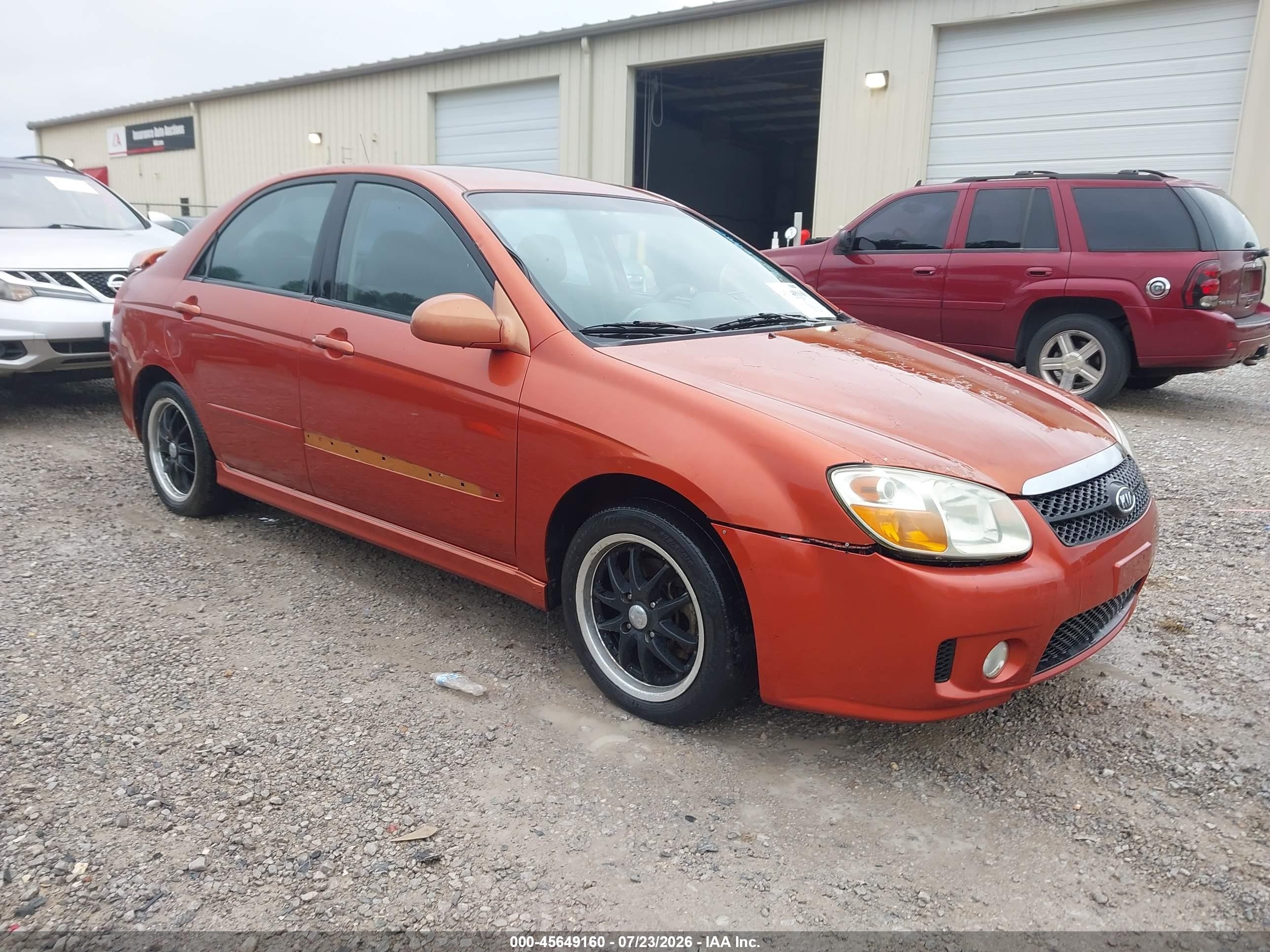 2007 Kia Spectra EX, VIN KNAFE121875003472 — Normal wear