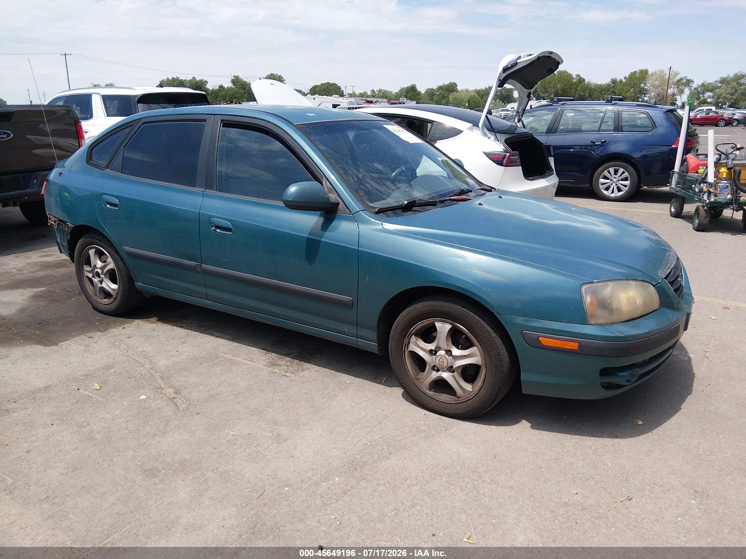 2006 Hyundai Elantra GLS, VIN KMHDN56DX6U182930 — Rear end