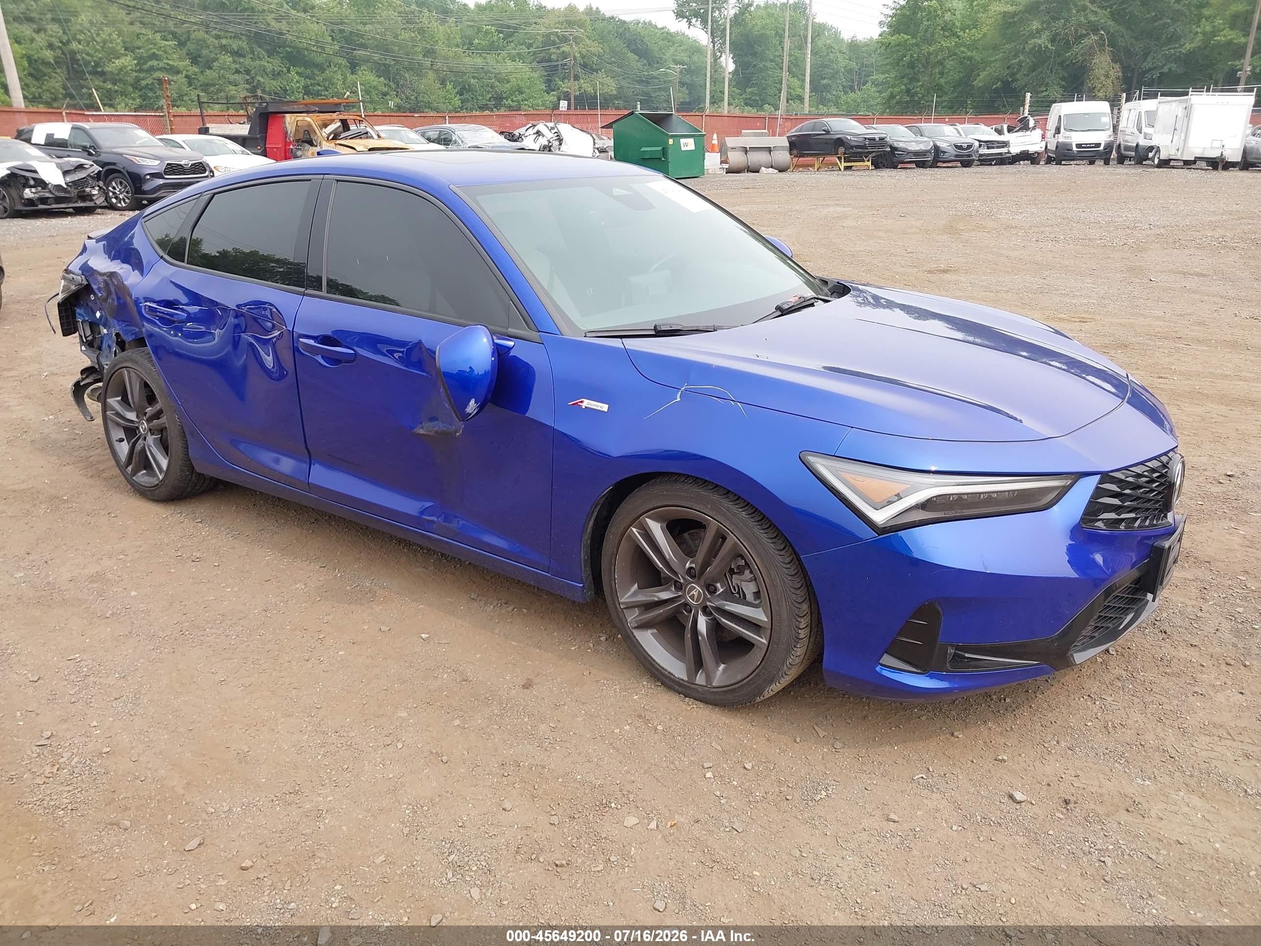 2023 Acura Integra w/A-Spec Package, VIN 19UDE4H36PA007744 — Side