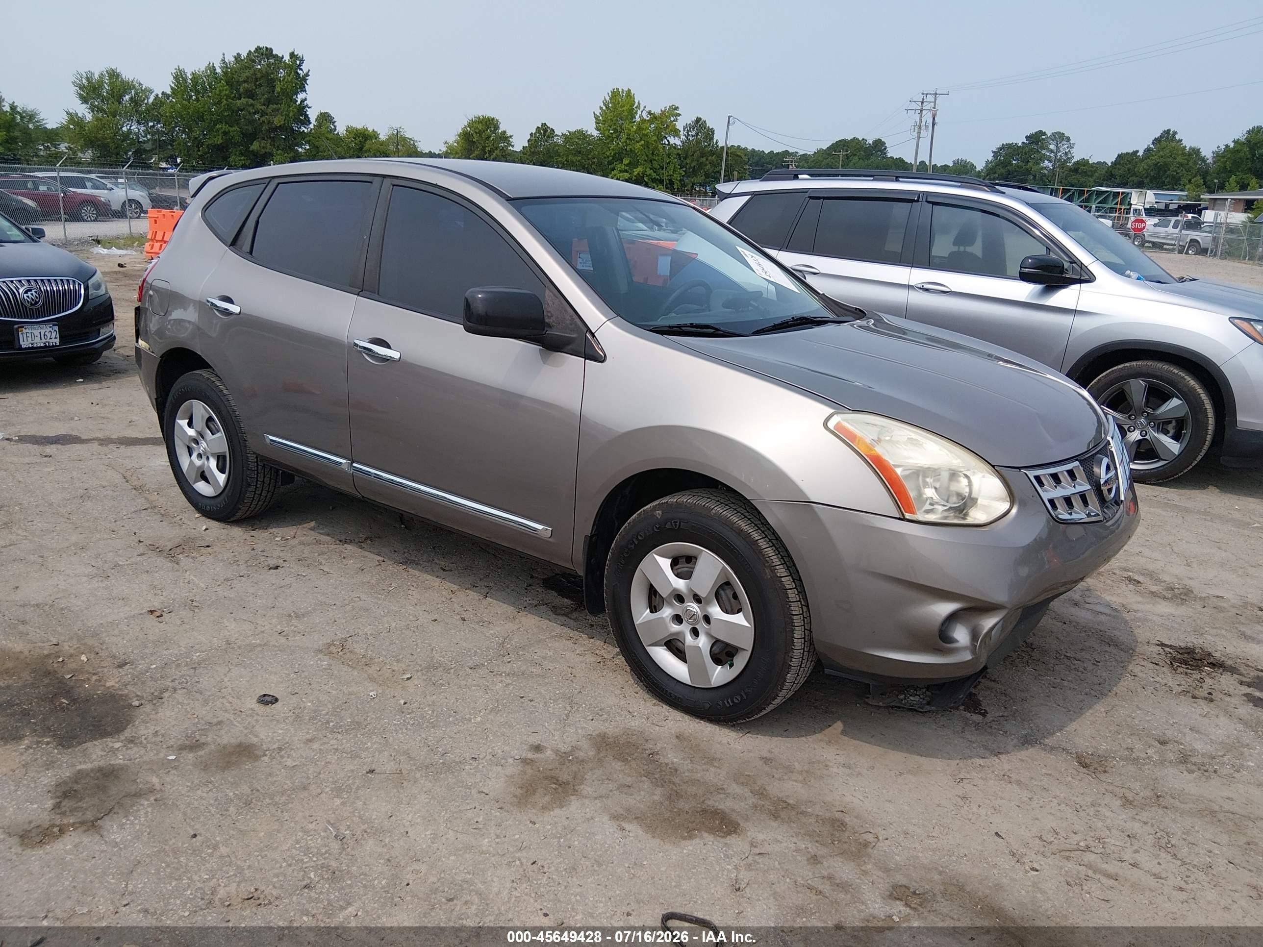 2012 Nissan Rogue SV, VIN JN8AS5MT1CW608518 — Rear end