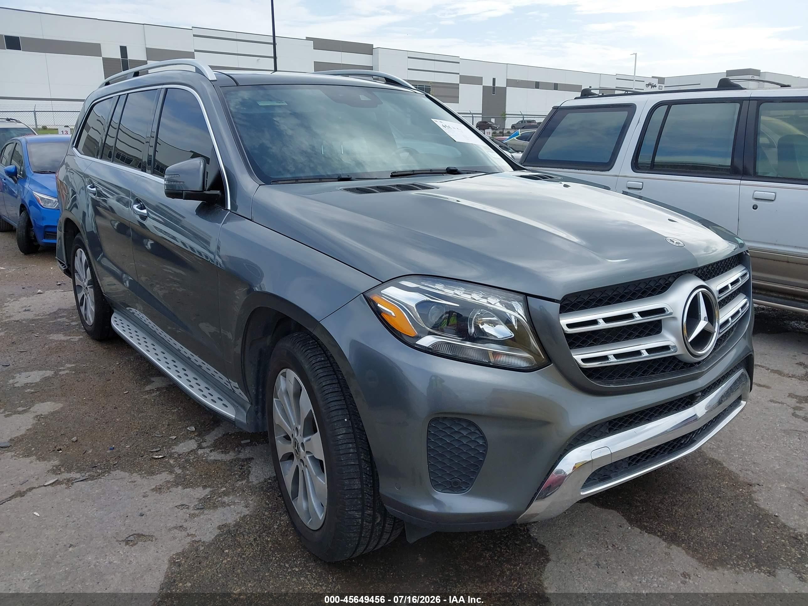 2017 Mercedes-Benz GLS 450, VIN 4JGDF6EE3HA970675 — Rear end