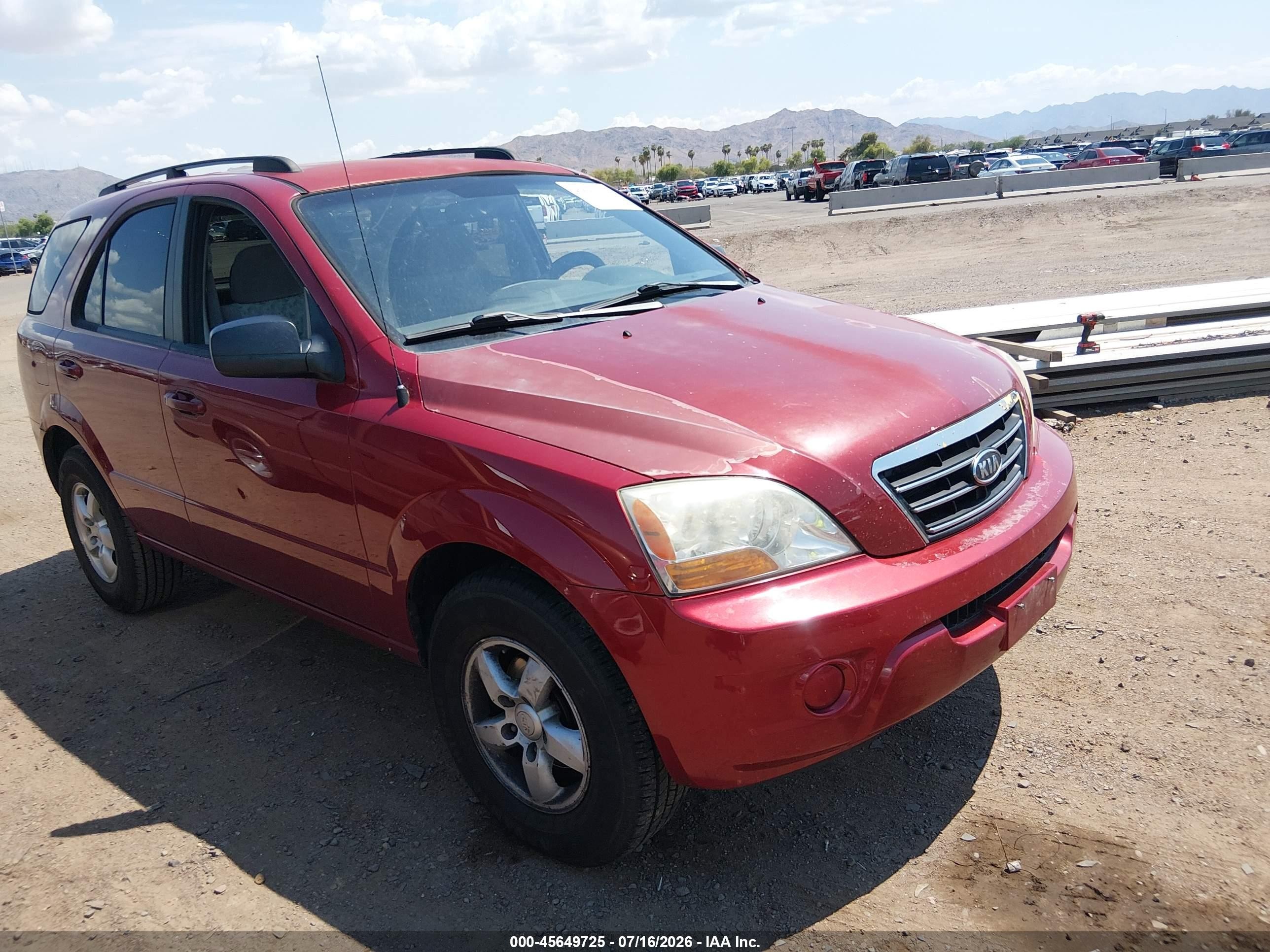 2008 Kia Sorento LX, VIN KNDJC735485854161 — Normal wear