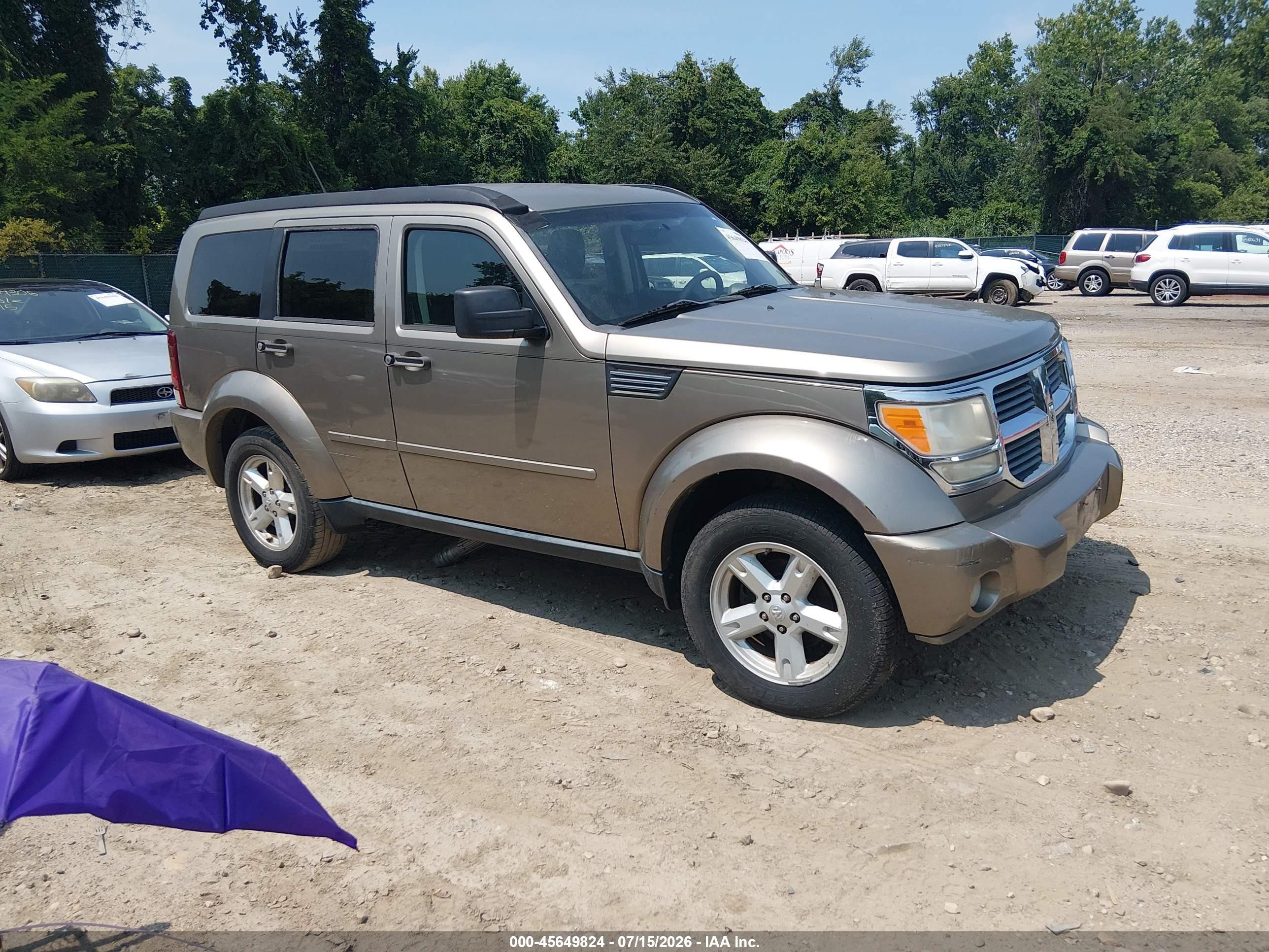 2007 Dodge Nitro SXT, VIN 1D8GU28K37W727548 — Normal wear
