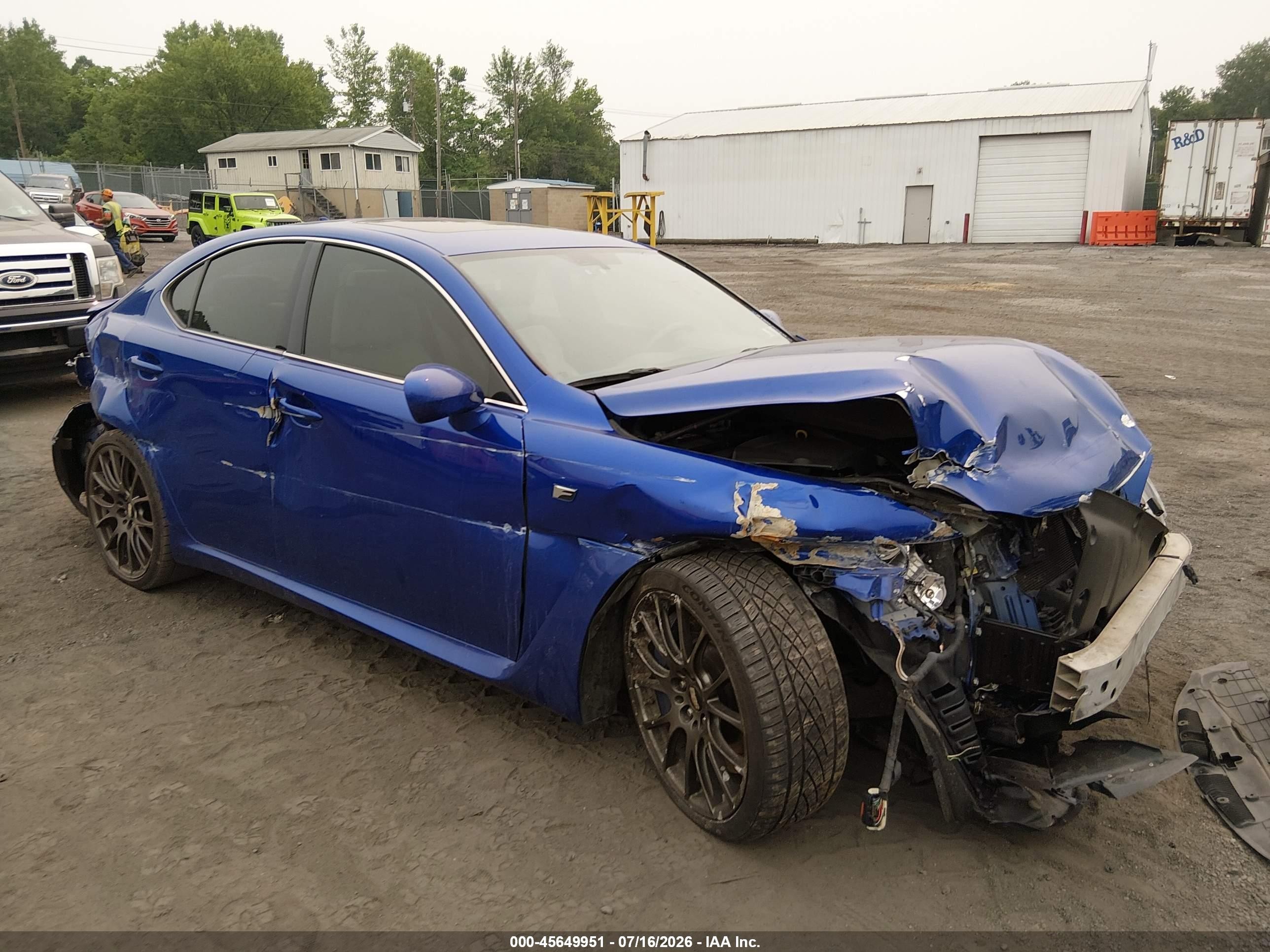 2012 Lexus IS F, VIN JTHBP5C26C5010746 — All over