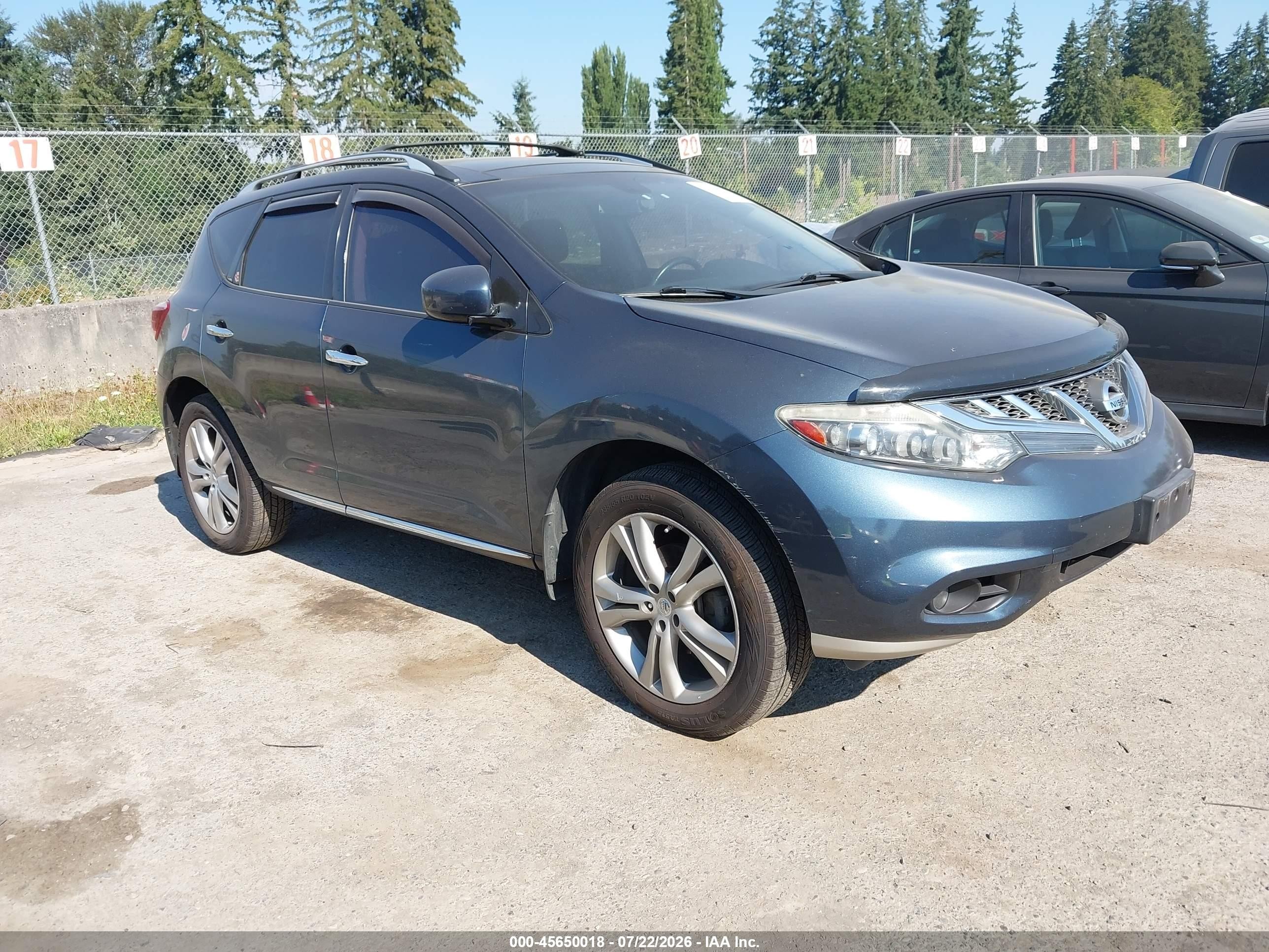 2011 Nissan Murano SL, VIN JN8AZ1MW9BW173261 — Rear end