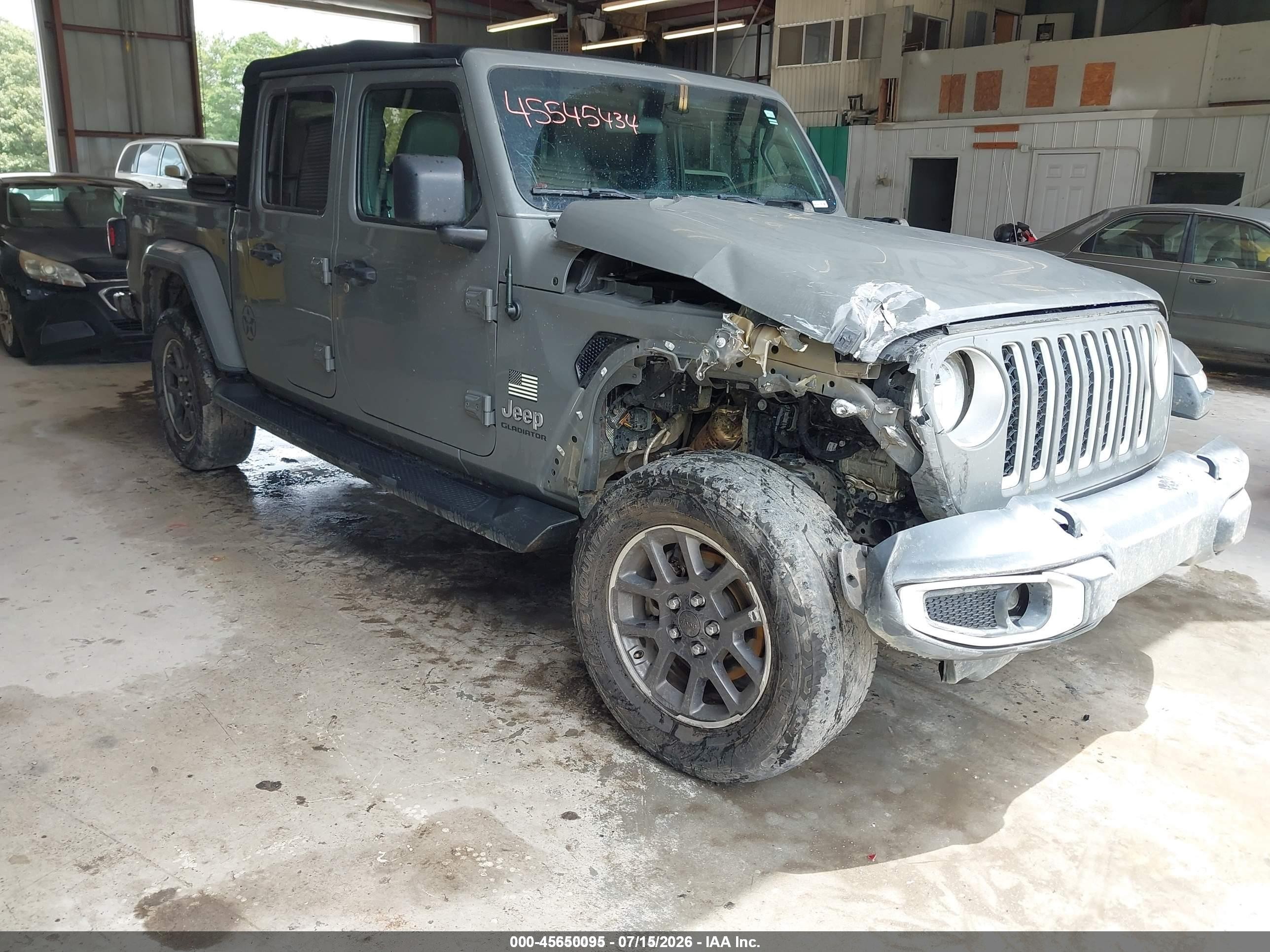 2020 Jeep Gladiator Overland, VIN 1C6HJTFG8LL172146 — Repossession