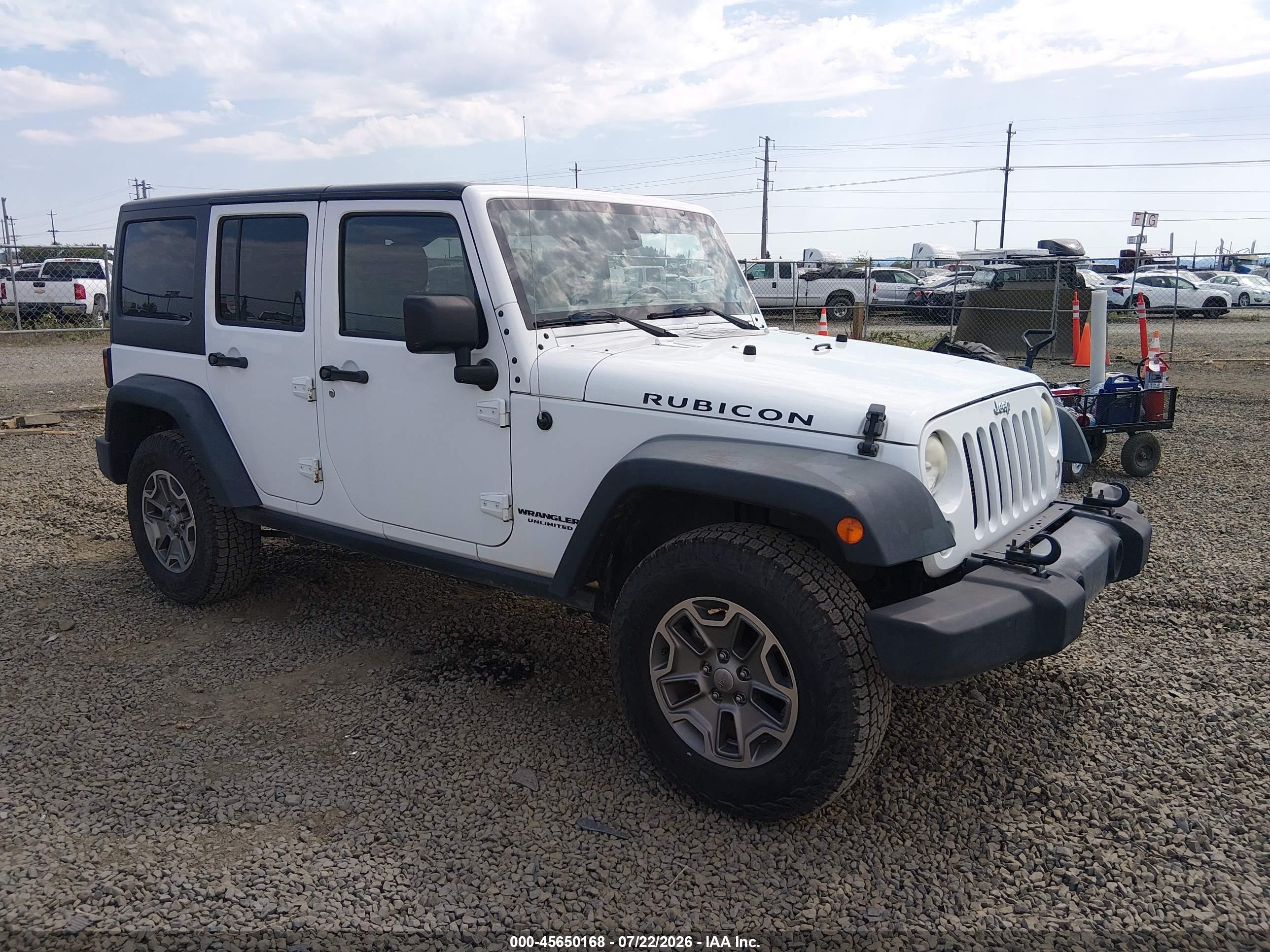 2014 Jeep Wrangler Unlimited Rubicon, VIN 1C4BJWFG7EL274721 — Normal wear