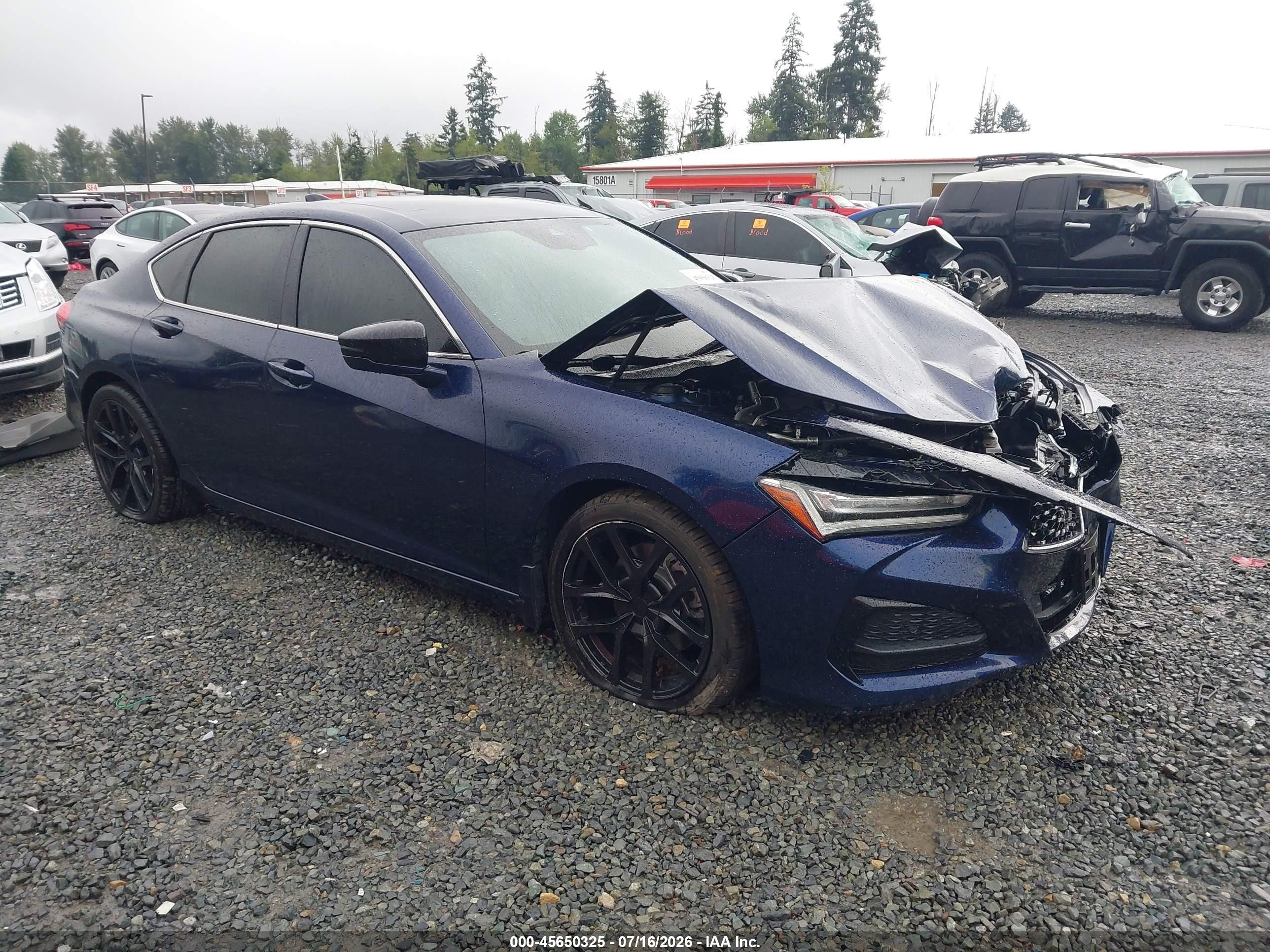 2022 Acura TLX Technology, VIN 19UUB6F46NA001536 — Front end