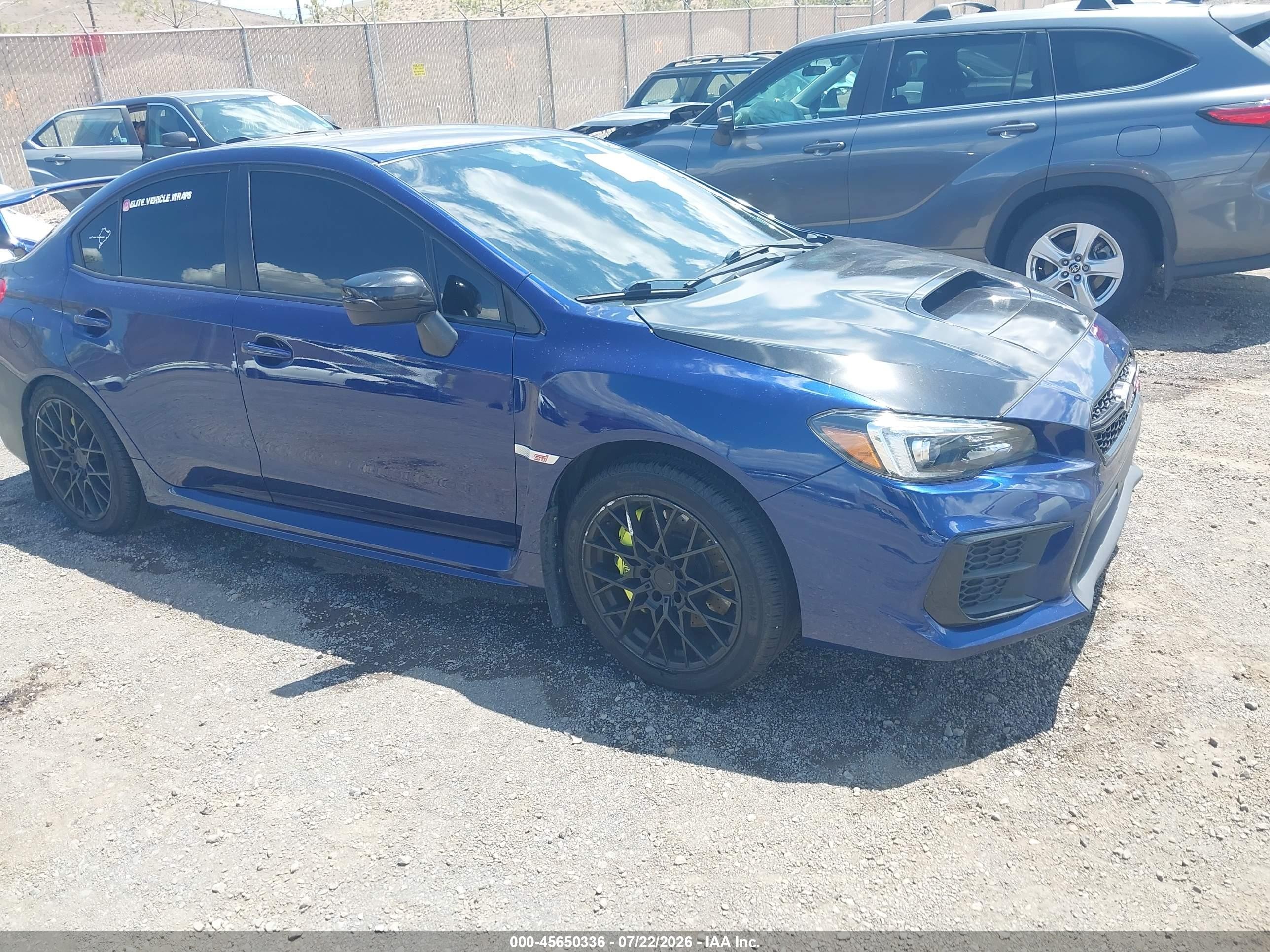 2021 Subaru WRX STI, VIN JF1VA2E67M9816528 — Rear end
