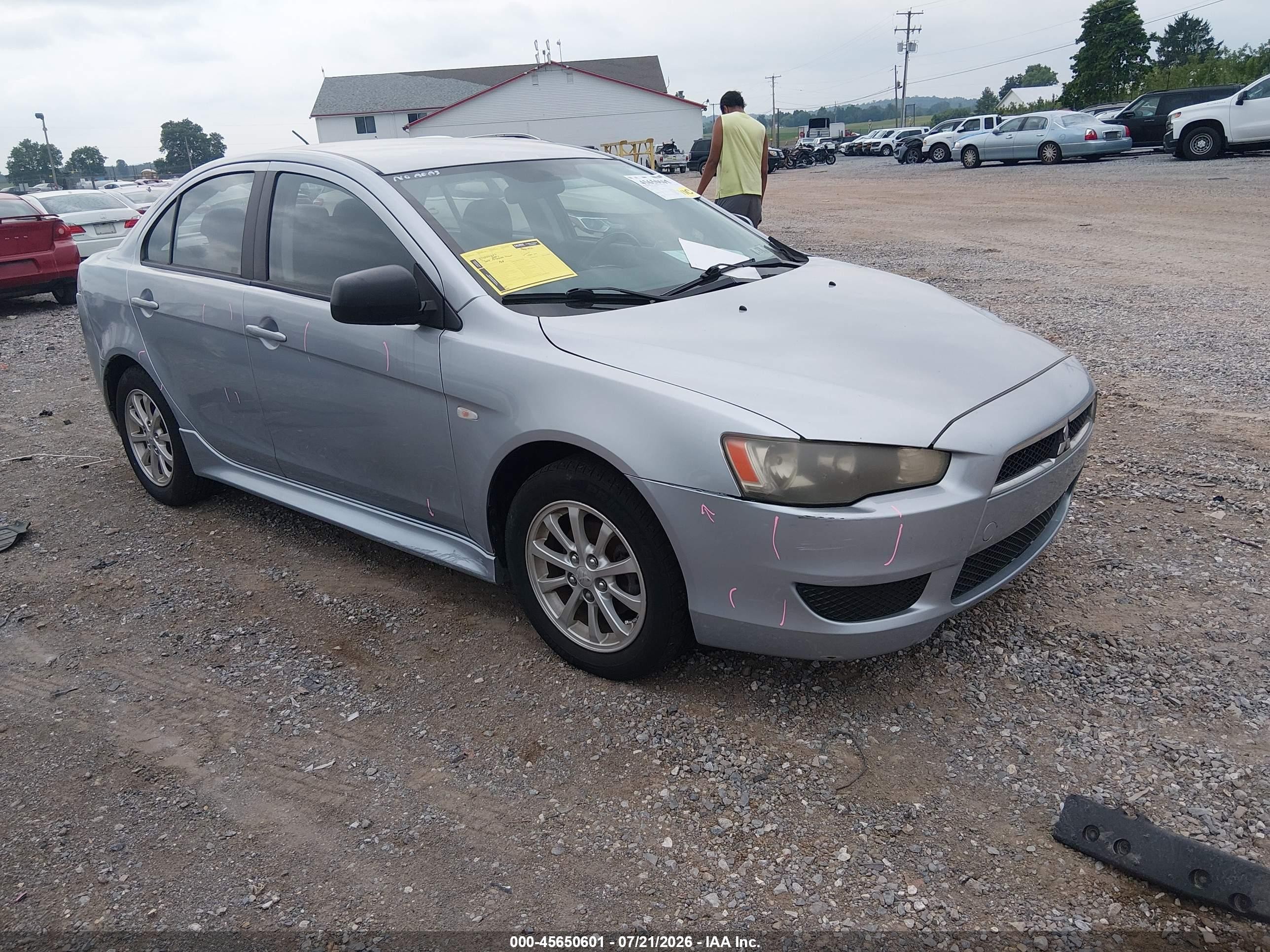 2014 Mitsubishi Lancer ES, VIN JA32U2FU4EU017045 — Front end
