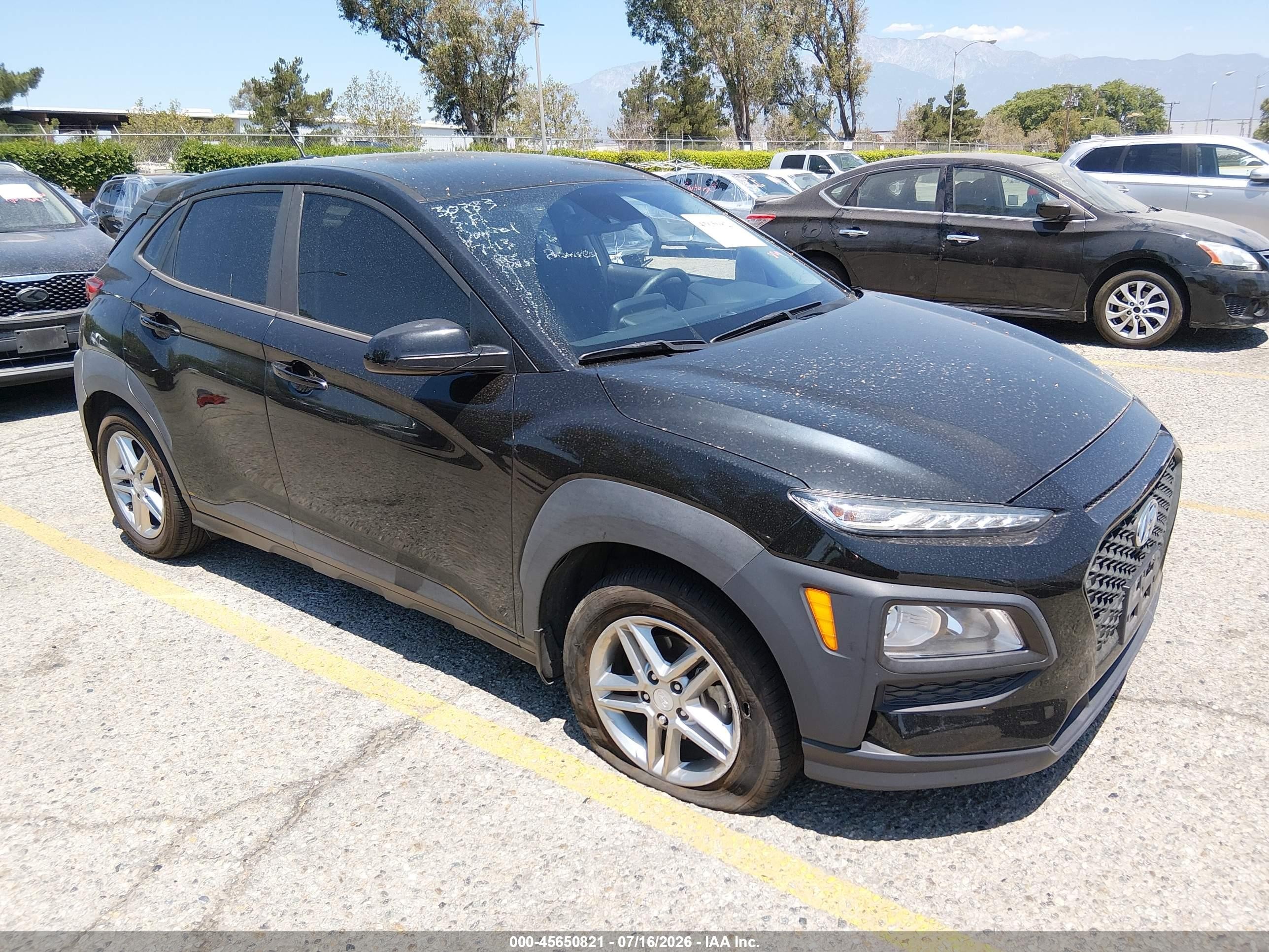 2019 Hyundai Kona SE, VIN KM8K12AA6KU378307 — Rear end