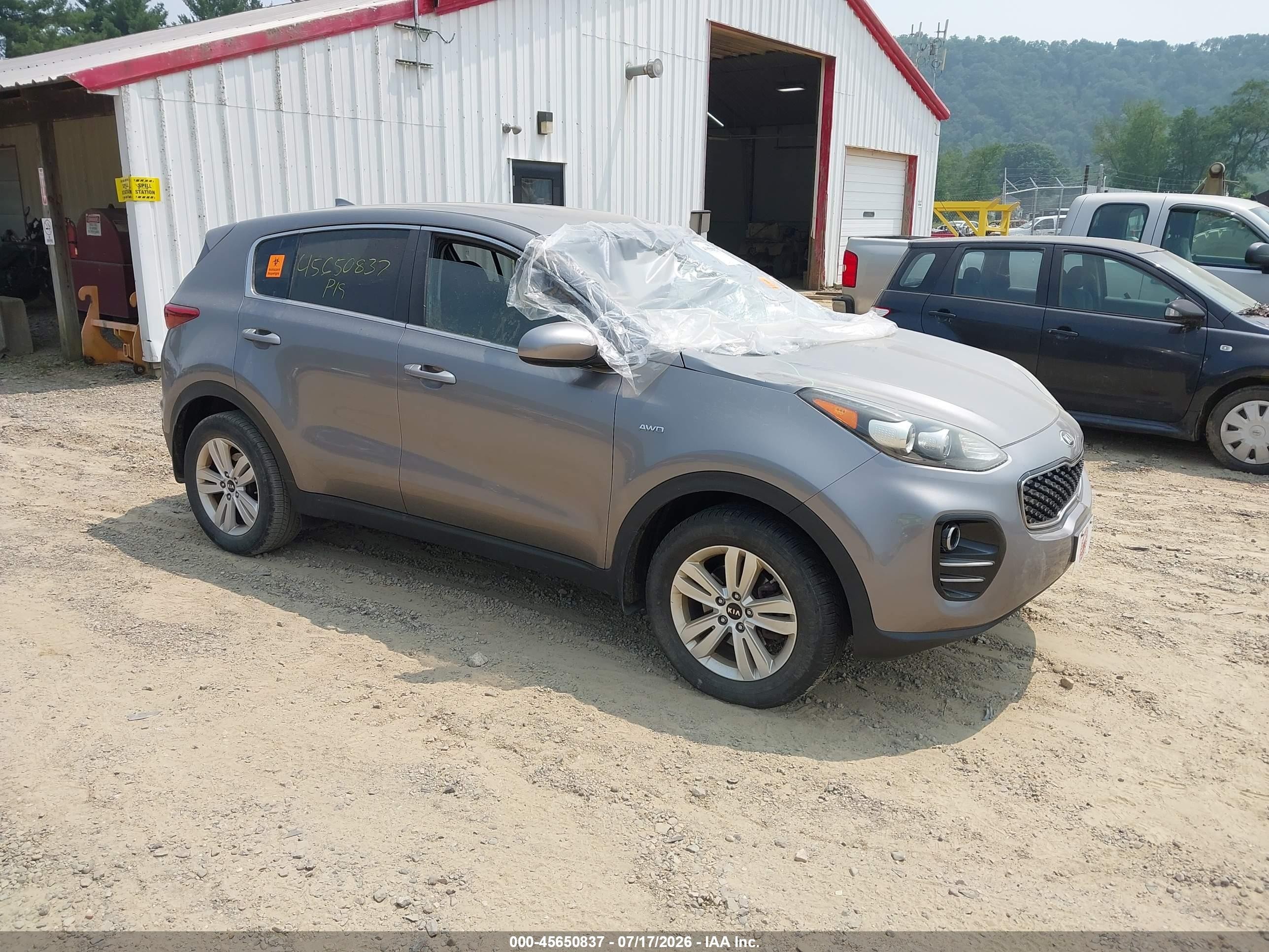 2019 Kia Sportage LX, VIN KNDPMCAC5K7527068 — Biohazard / chemical