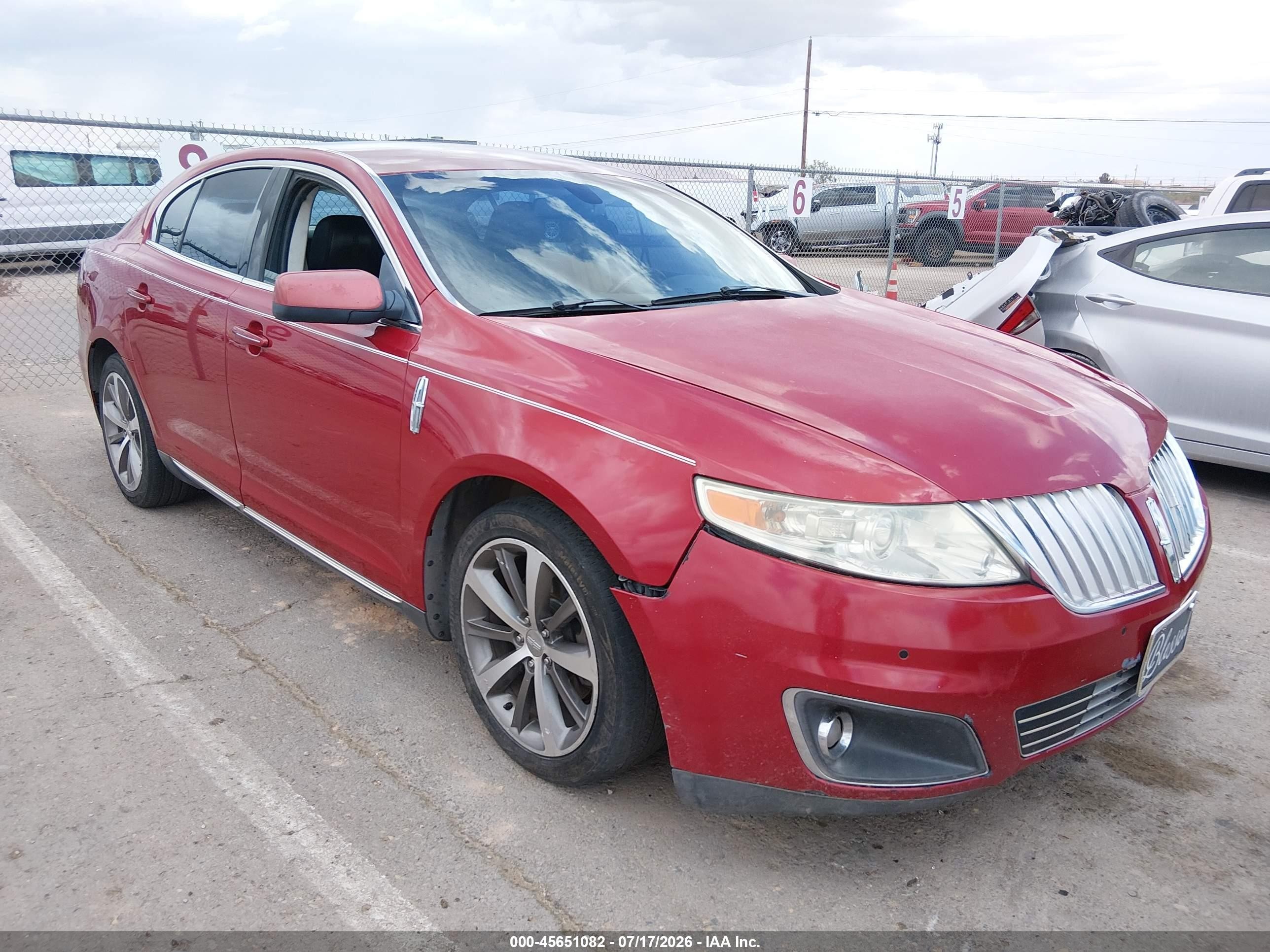 2009 Lincoln MKS, VIN 1LNHM93R69G609163 — Обычный износ