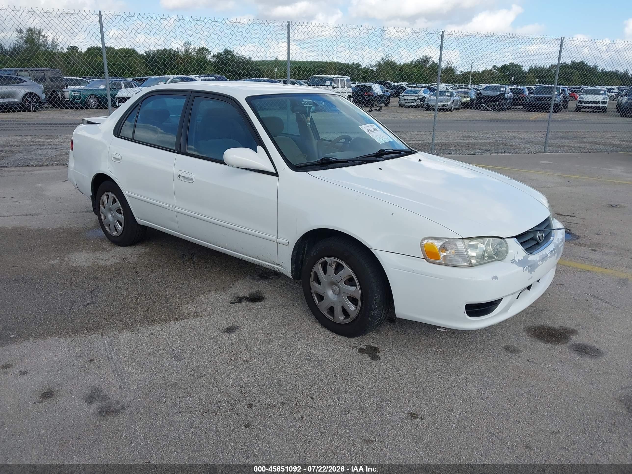 2002 Toyota Corolla CE, VIN 1NXBR12EX2Z637224 — Rear end